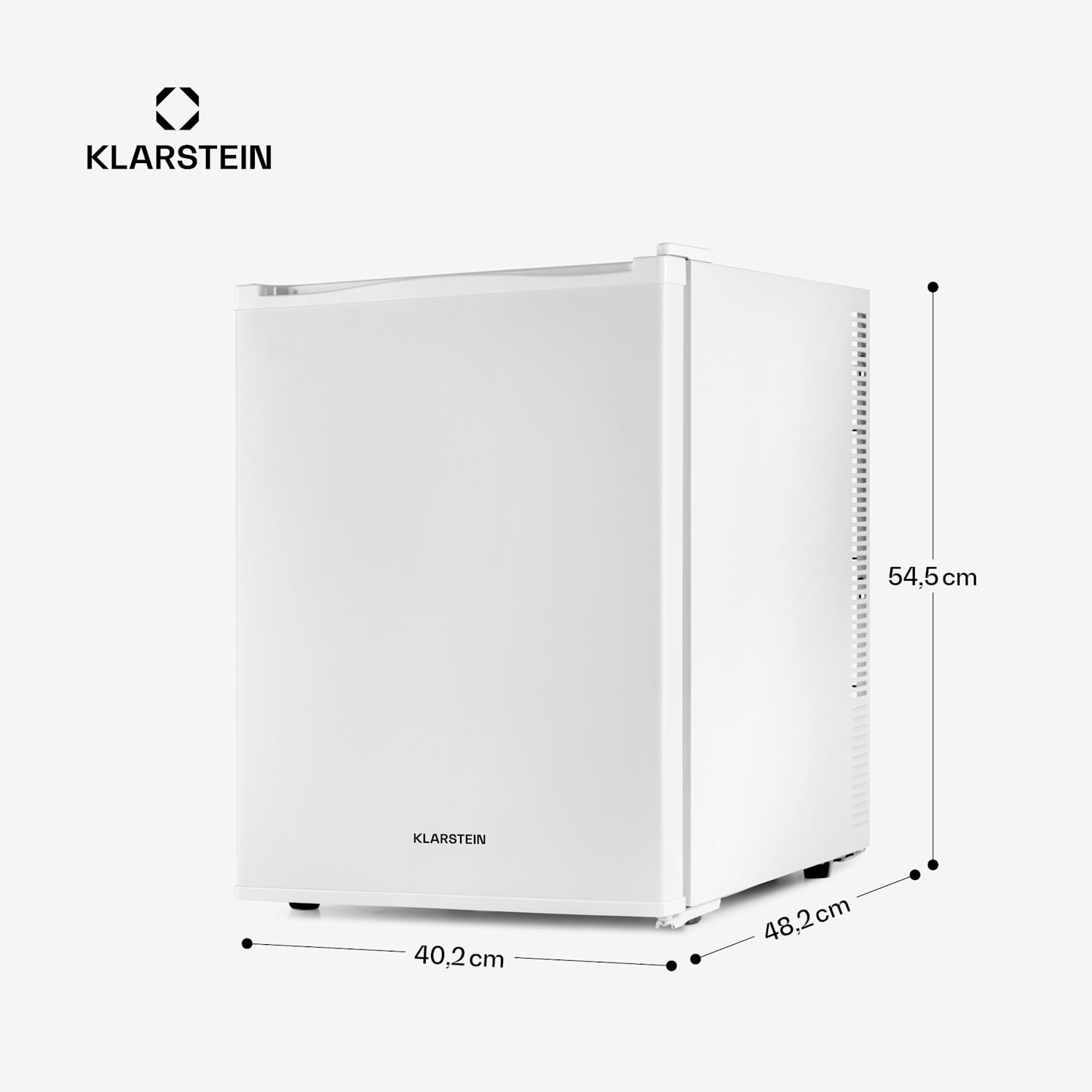 Klarstein Happy Hour Minibar 40L 5-15°C 23 dB Lumière LED 40 L | G | Blanc