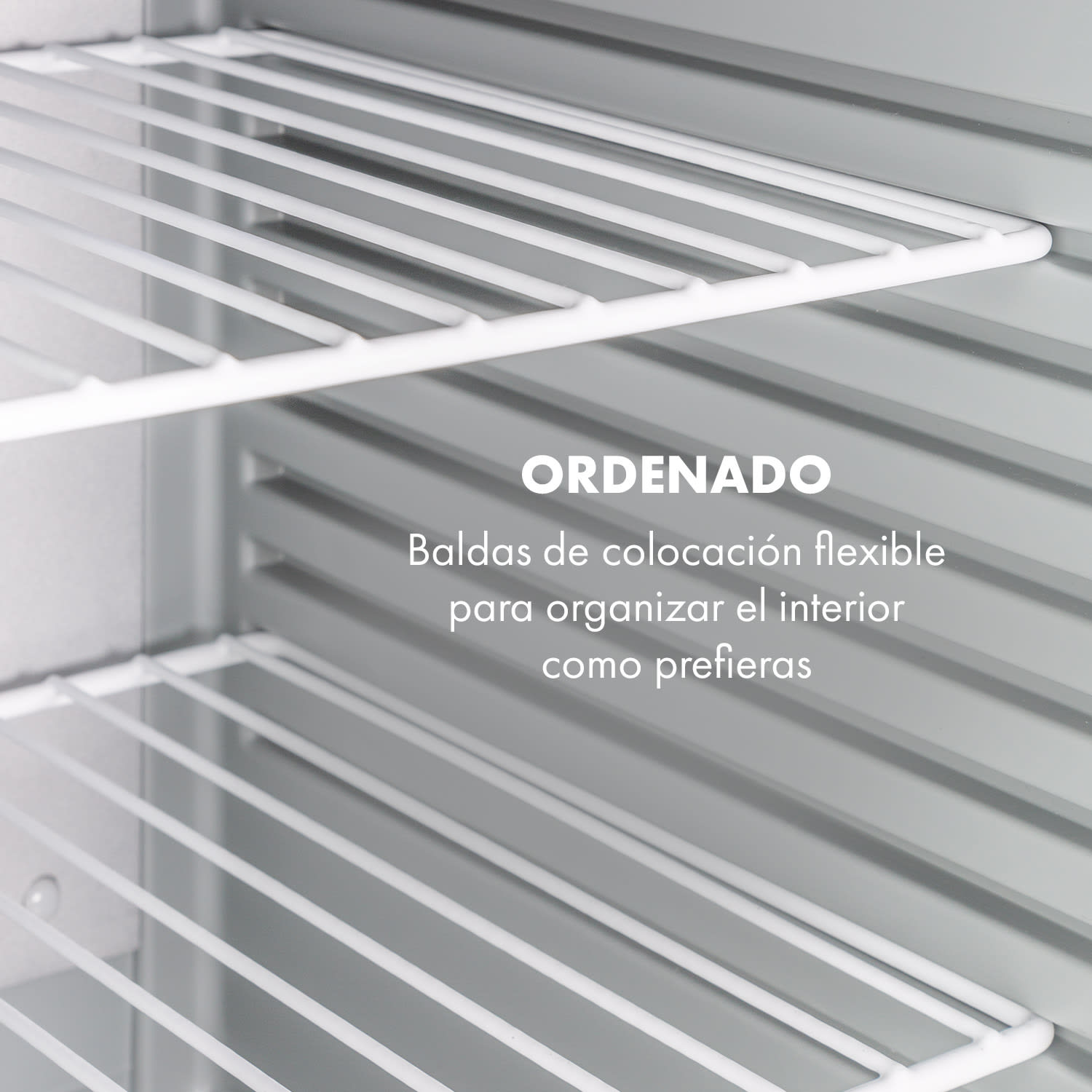 Klarstein Happy Hour Minibar 40L 5-15°C 23 dB Luz LED 40 L | Plata Metálica