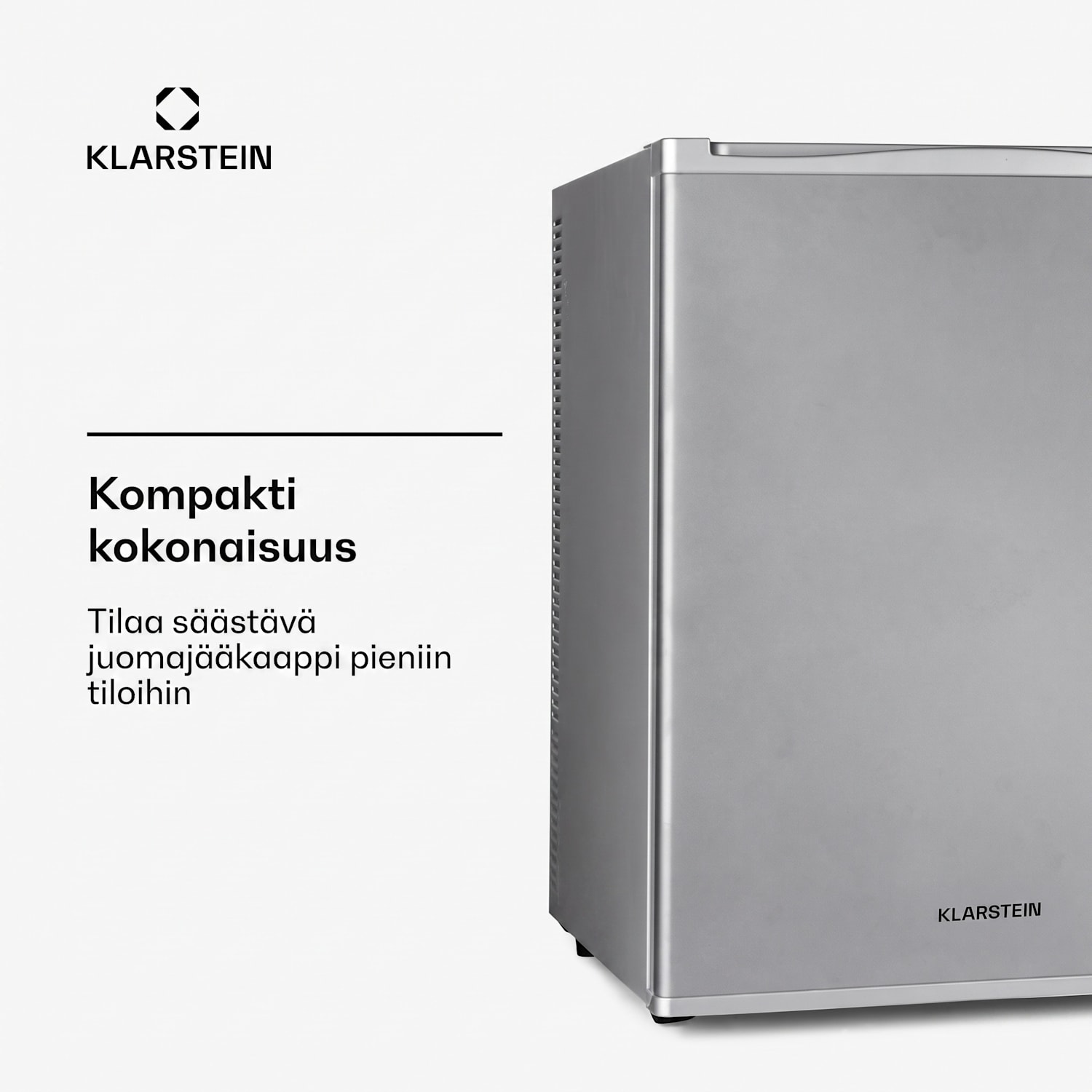 Klarstein Happy Hour minibaari 40 l 5-15 °C 23 dB LED-valo 40 L | G | Hopea