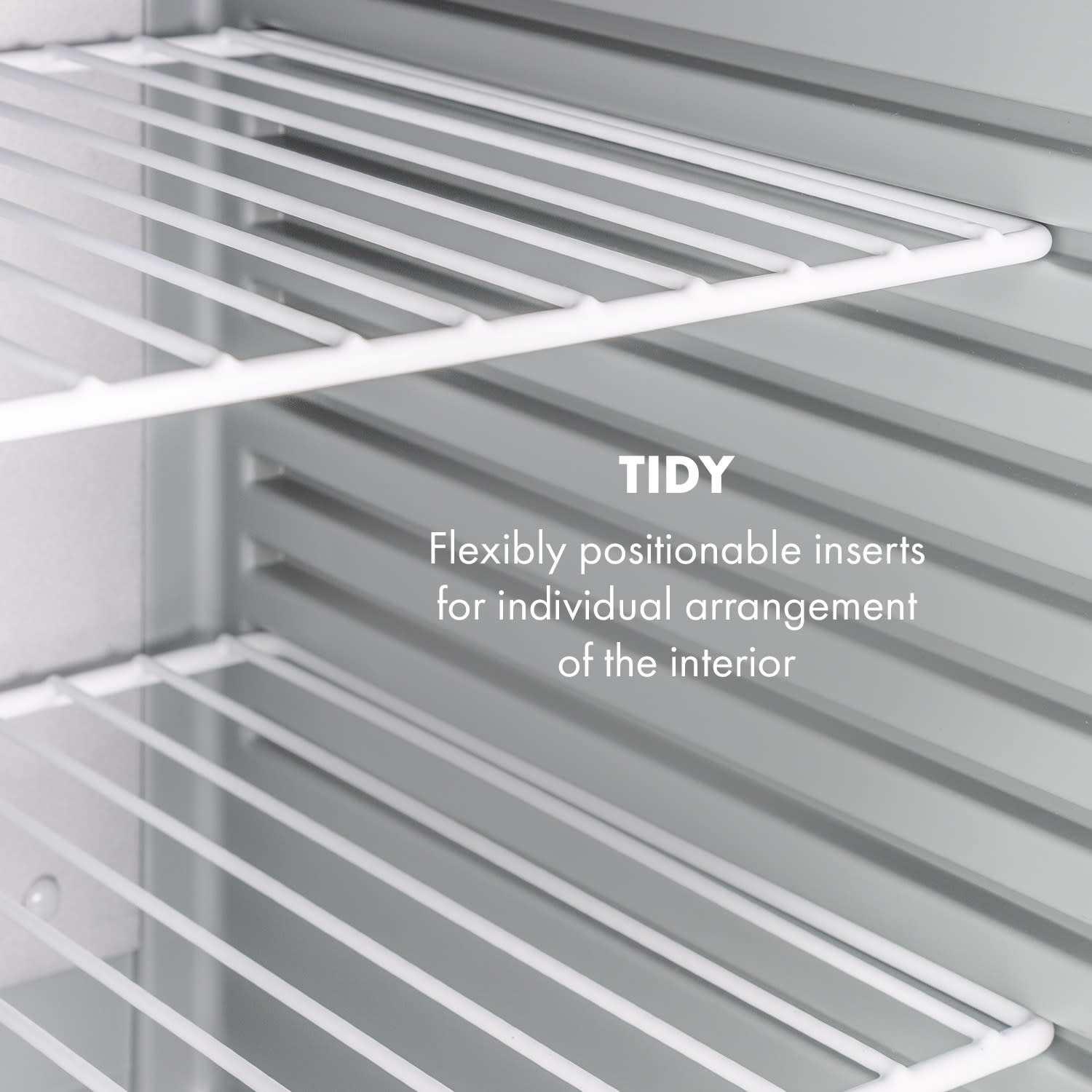 Happy Hour 40, mini hűtőszekrény, 40 liter, 5 -15°C, csendes, 23dB, LED világítás, ezüst 40 Ltr | Ezüst metál