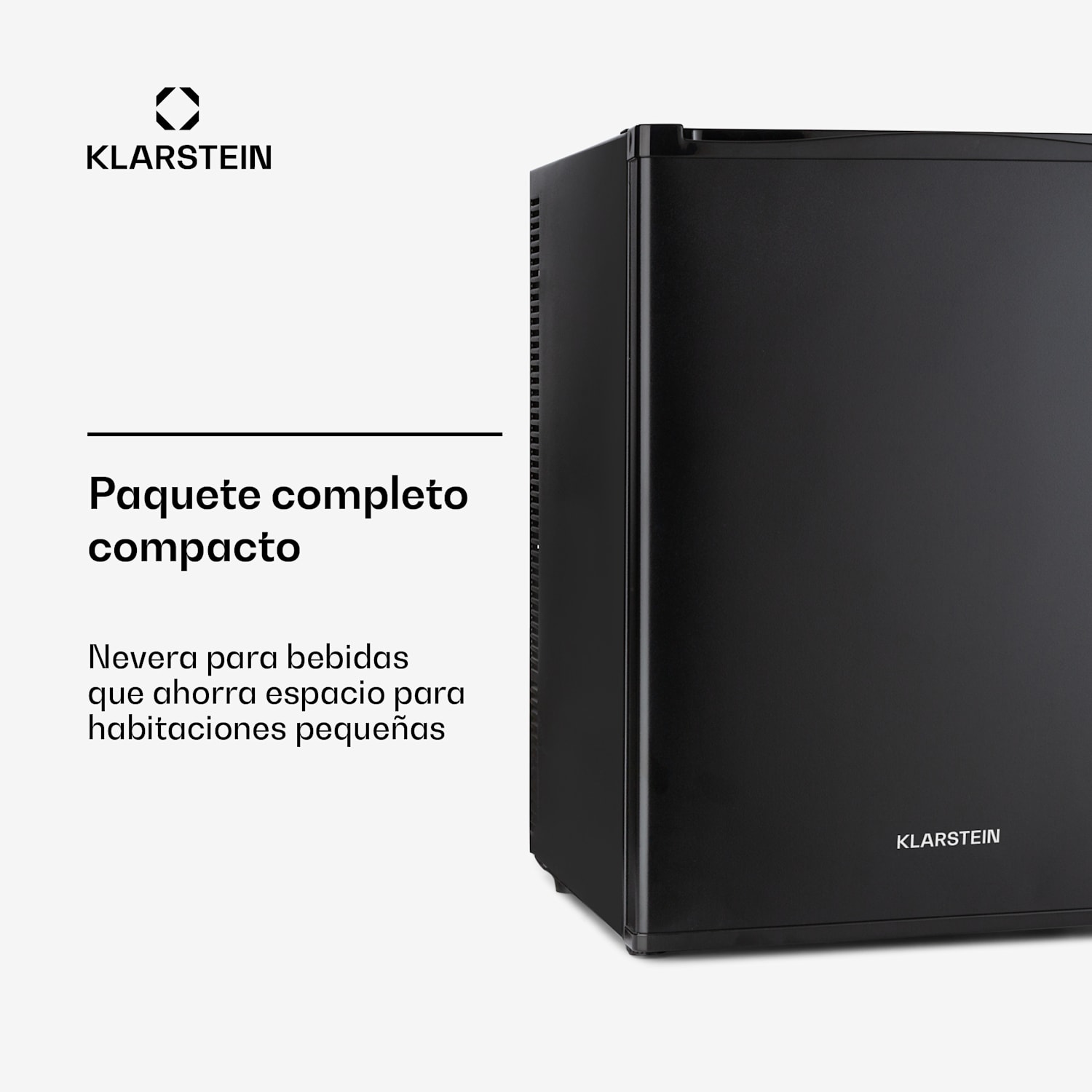 Klarstein Happy Hour Minibar 40L 5-15°C 23 dB Luz LED 40 L | G | Negro