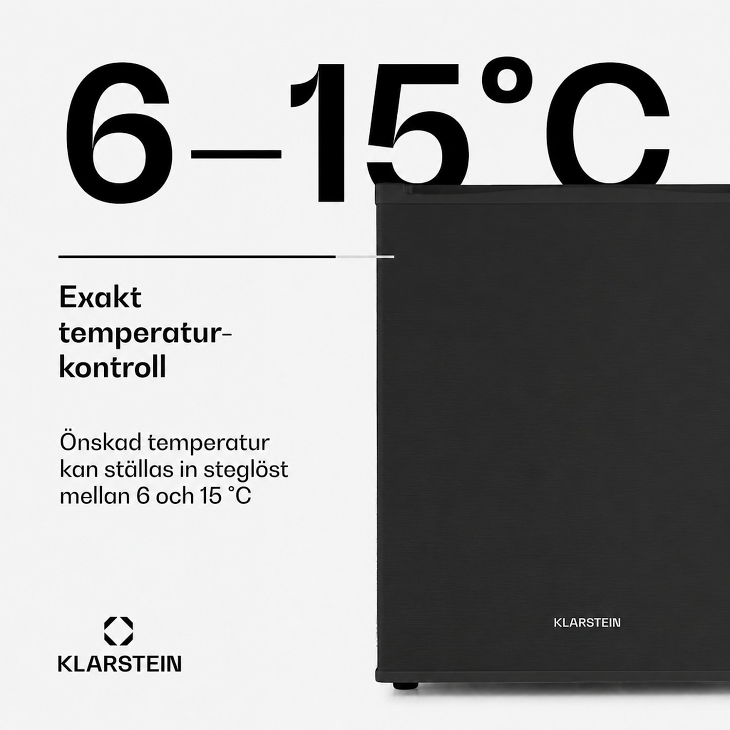 Klarsteins minibar Happy Hour 40 l 5-15 °C 23 dB LED-lampa 