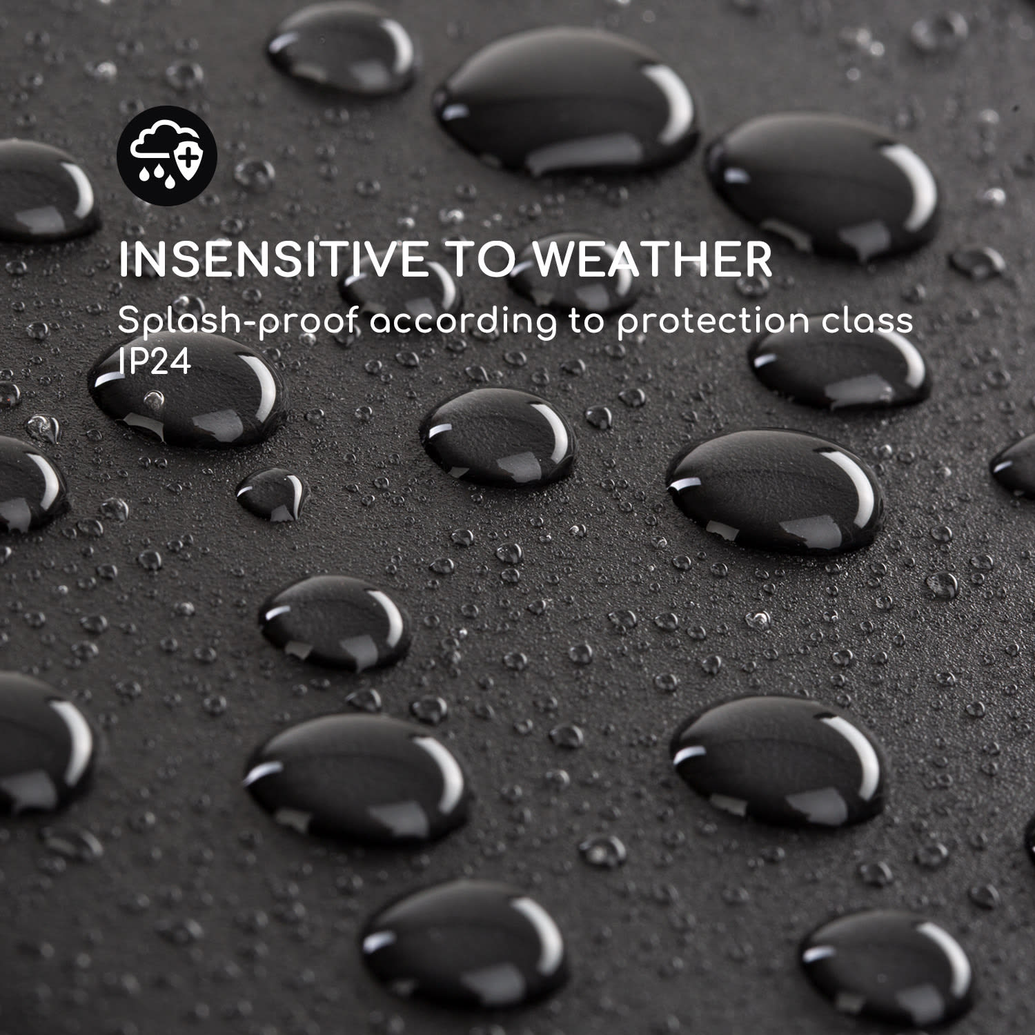 Heat Meister, terasový ohrievač, 2400 W, LED, diaľkový ovládač, čierny