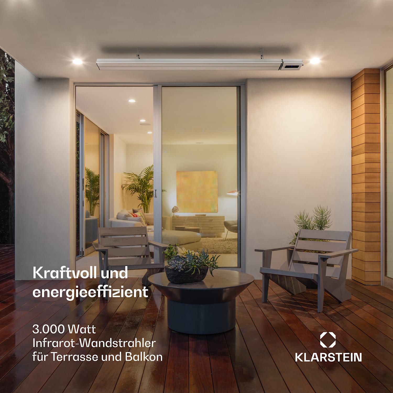 Cosmic Beam Smart 30 Infrarot-Heizstrahler 3000W App Fernbedienung 3000 W | Ja | Weiß