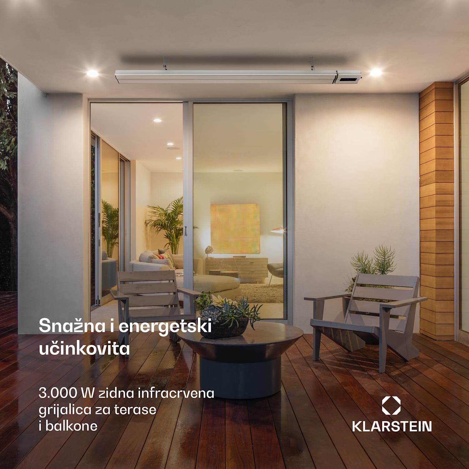 Cosmic Beam Smart 30, infracrveni grijač, 3000 W, kontrola primjene, bijela 3000 W | Da | Bijela