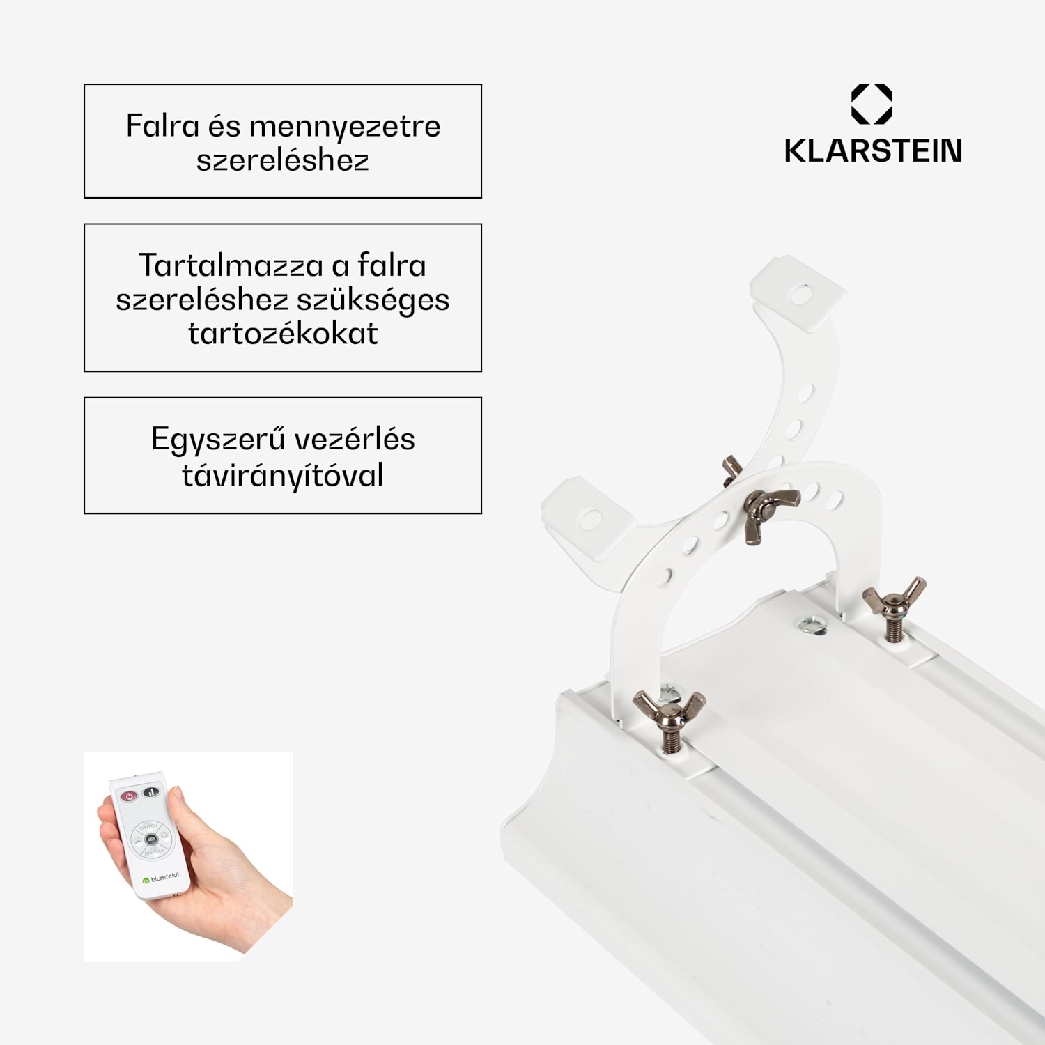 Cosmic Beam Smart 30, infravörös hősugárzó, 3000 W, vezérlés applikáción keresztül, fehér 3000 W | Igen | Fehér