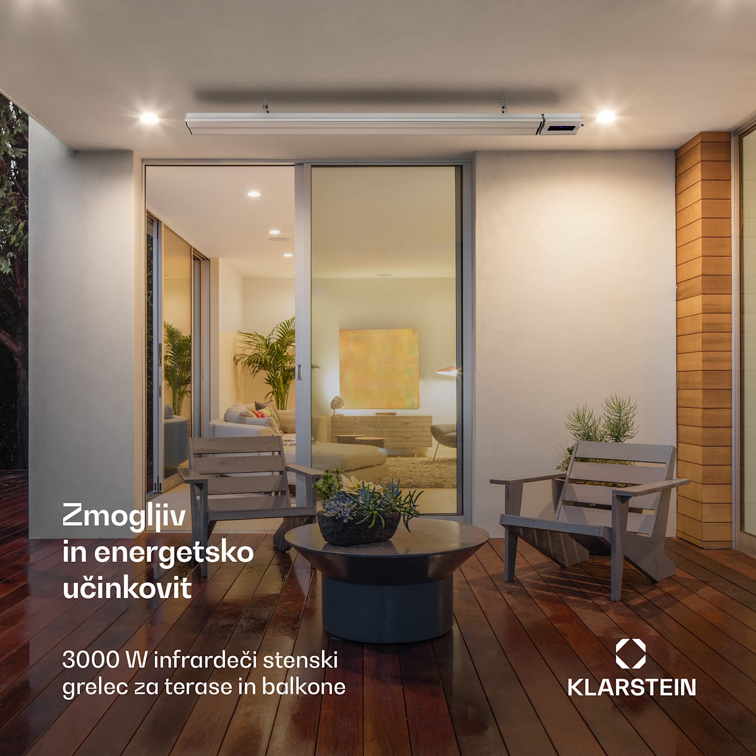 Cosmic Beam Smart 30, infrardeči grelec, 3000 W, krmiljenje z aplikacijo, bela barva 3000 W | Da | Bela