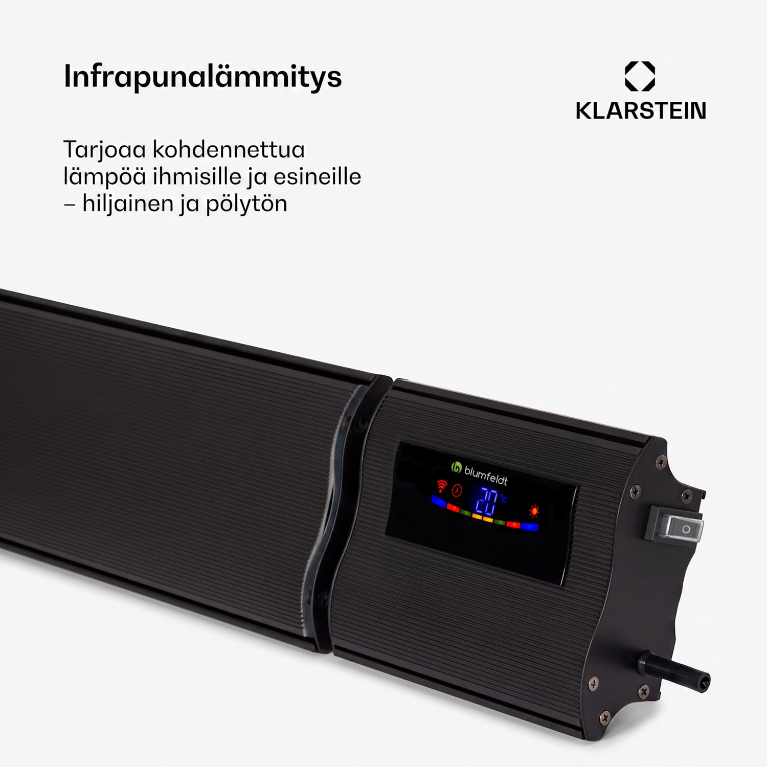 Cosmic Beam Smart 30 infrapunalämmitin 3000 W sovellusohjaus kaukosäädin 3000 W | Kyllä | Musta