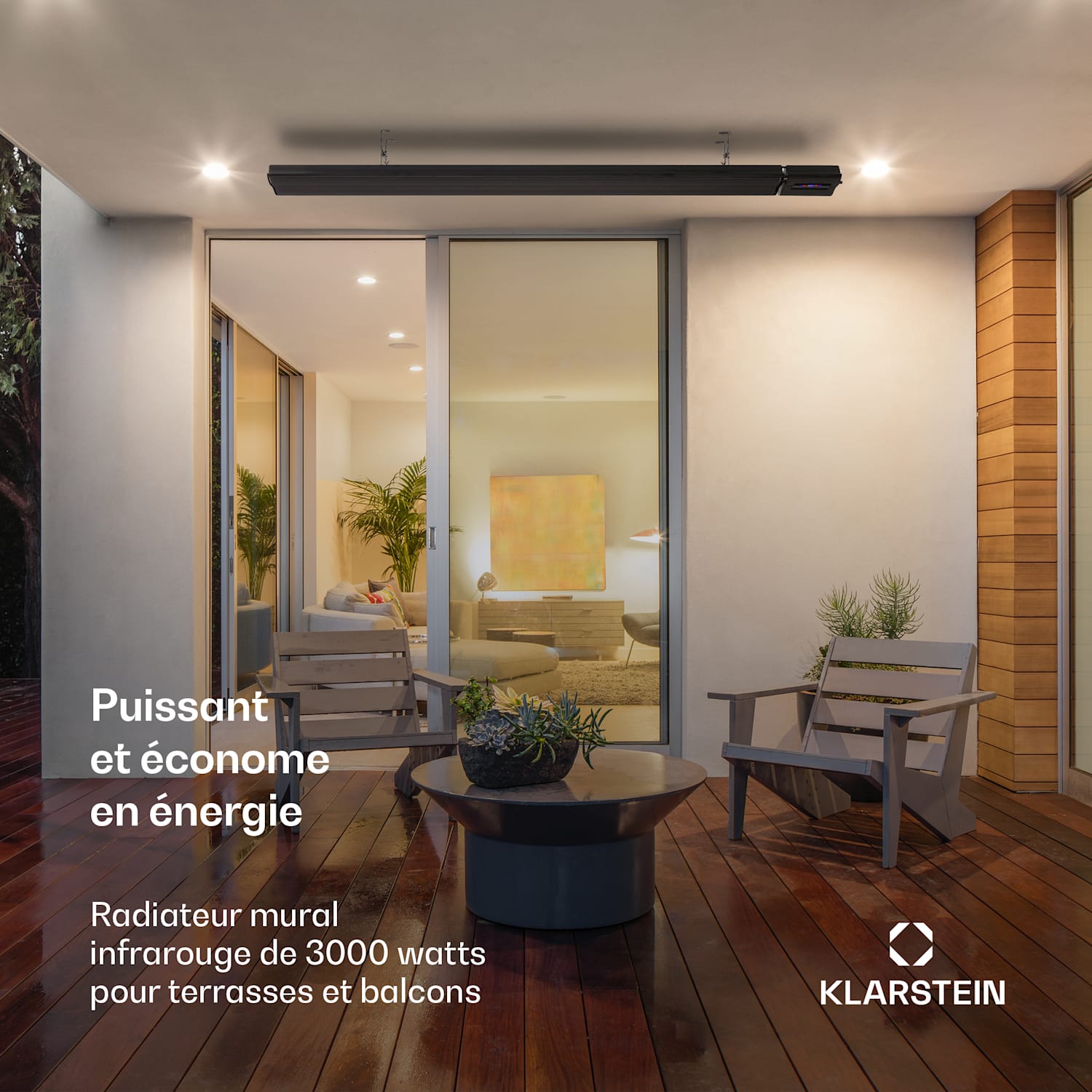 Chauffage par infrarouge Cosmic Beam Smart 30 3000 W commande par application télécommande 3000 W | Oui | Noir