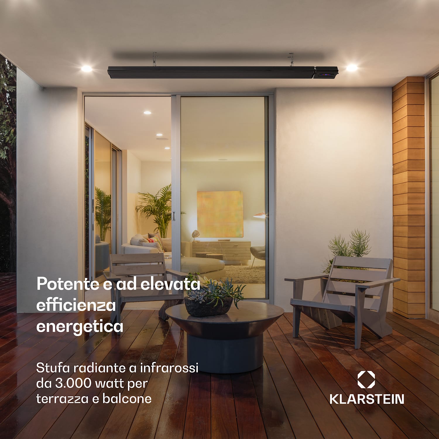 Cosmic Beam Smart 30 riscaldatore radiante a infrarossi 3000W gestione da app telecomando 