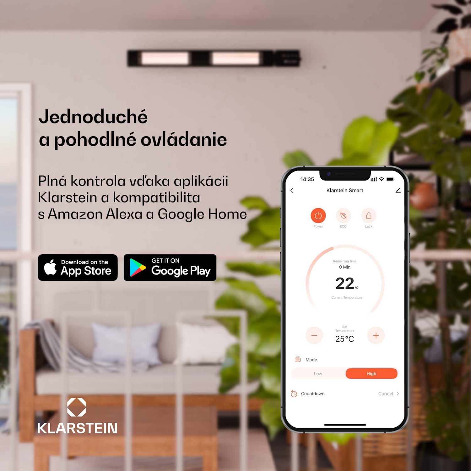 Cosmic Beam Smart 30, infračervený ohrievač, 3000 W, ovládanie cez aplikáciu, čierny 3000 W | Áno | Čierna