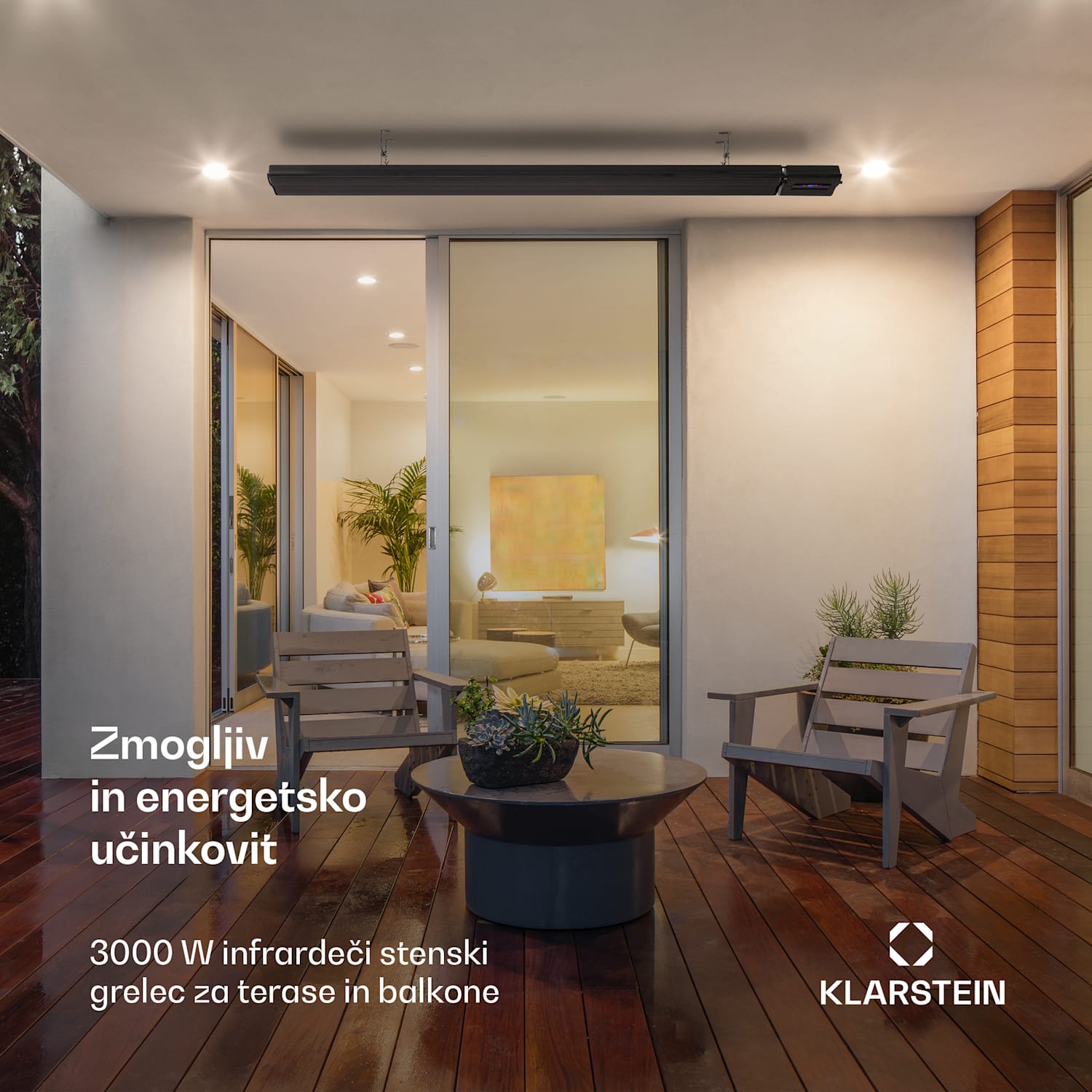 Cosmic Beam Smart 30, infrardeči grelec, 3000 W, krmiljenje z aplikacijo, črna barva 3000 W | Da | Črna