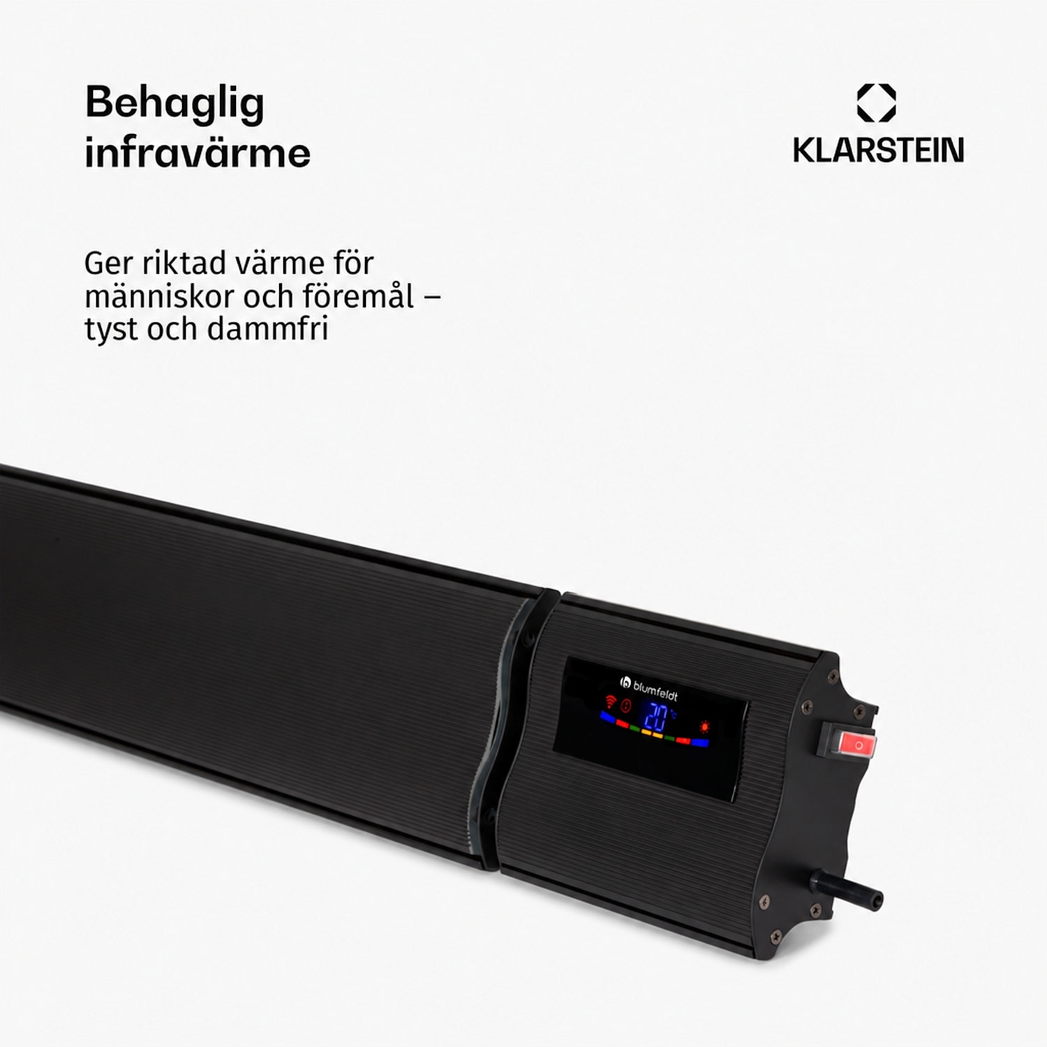 Cosmic Beam Smart 30 IR-värmare 3 000 W appstyrning fjärrkontroll 3000 W | Ja | Svart