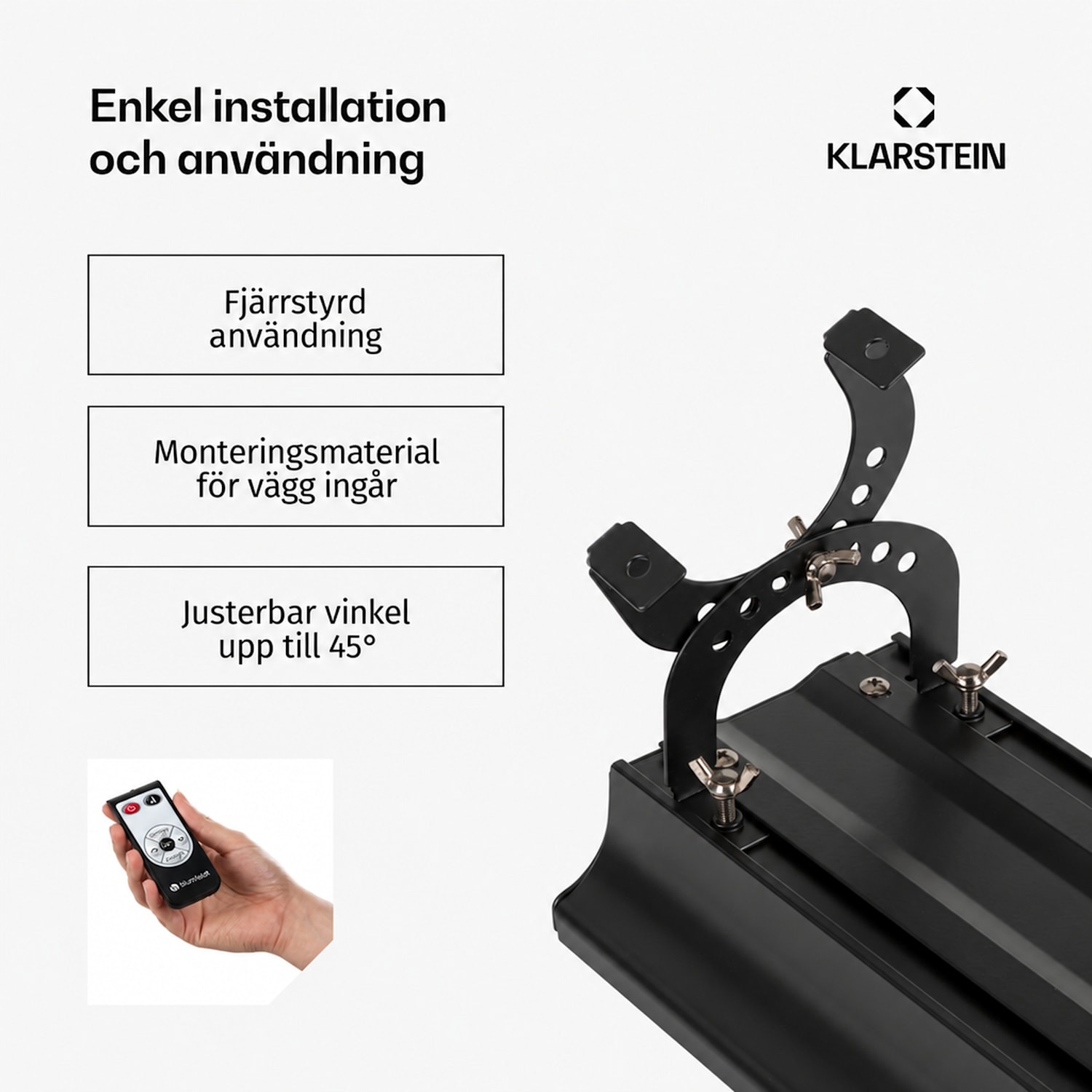 Cosmic Beam Smart 30 IR-värmare 3 000 W appstyrning fjärrkontroll 3000 W | Ja | Svart