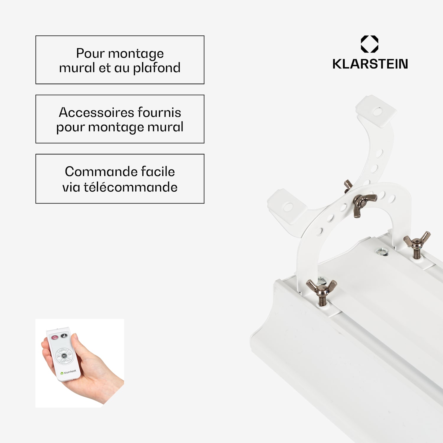 Chauffage par infrarouge Cosmic Beam Smart 24 2400 W commande par application télécommande 