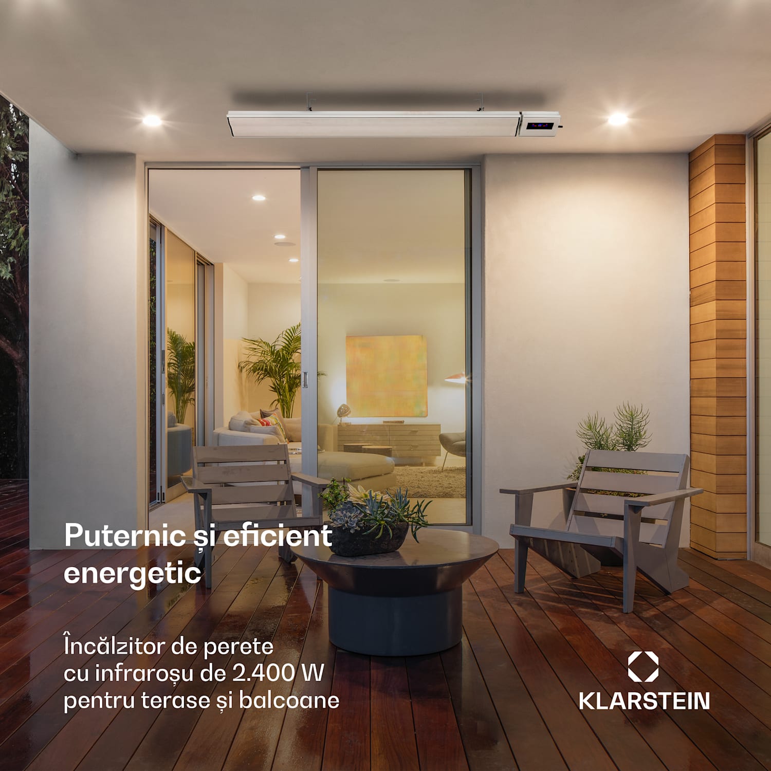 Cosmic Beam Smart 24, încălzitor cu infraroșu, 2000 W, control prin aplicație, alb 2400 W | Da | Alb