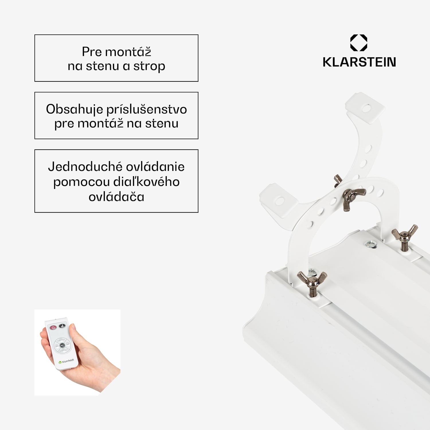 Cosmic Beam Smart 24, infračervený ohrievač, 2400 W, ovládanie cez aplikáciu, biely 2400 W | Áno | Biela