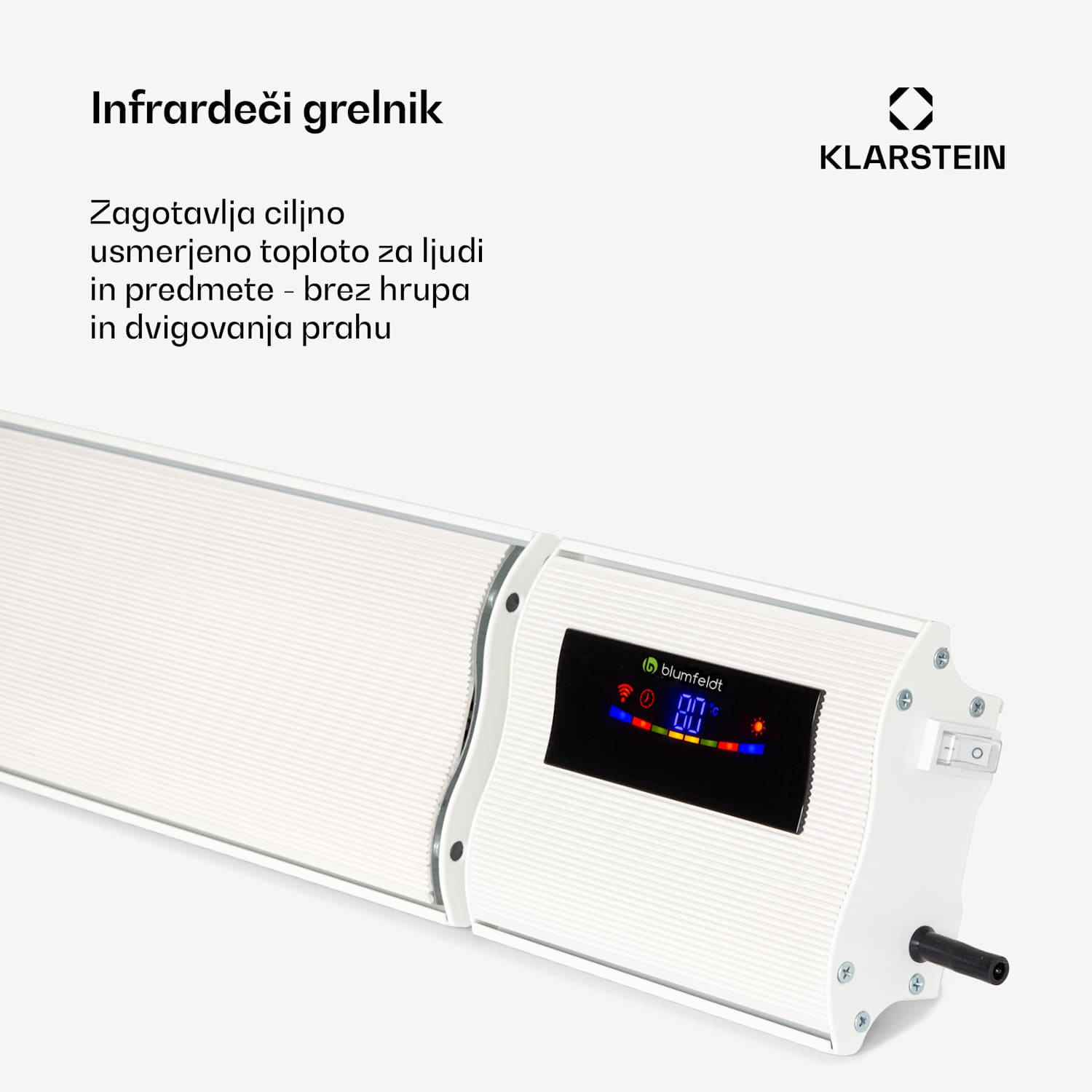 Cosmic Beam Smart 24, infrardeči grelec, 2400 W, krmiljenje z aplikacijo, bela barva 2400 W | Da | Bela