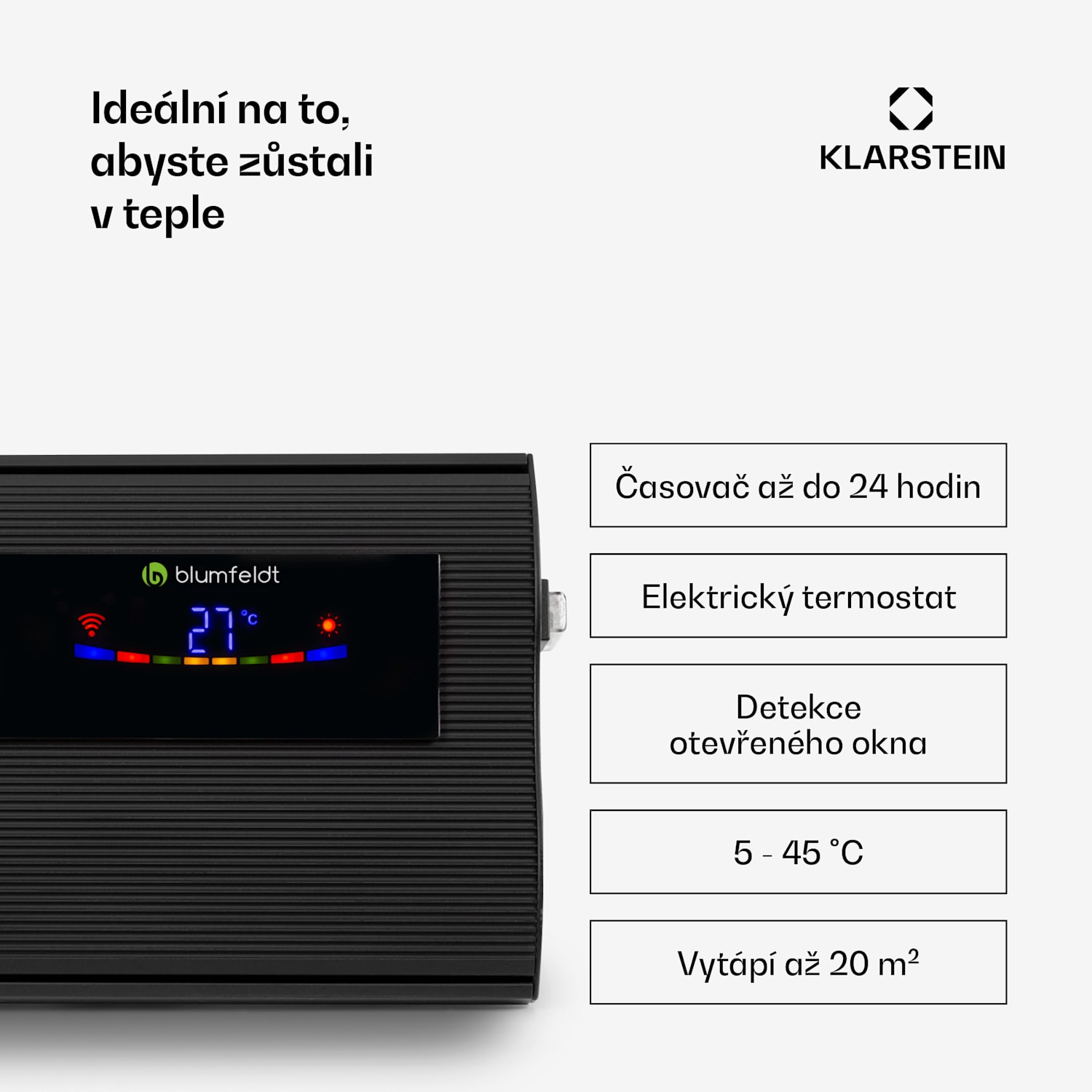 Cosmic Beam Smart 24, infračervený ohřívač, 2400 W, ovládání přes aplikaci, černý 2400 W | Ano | Černá