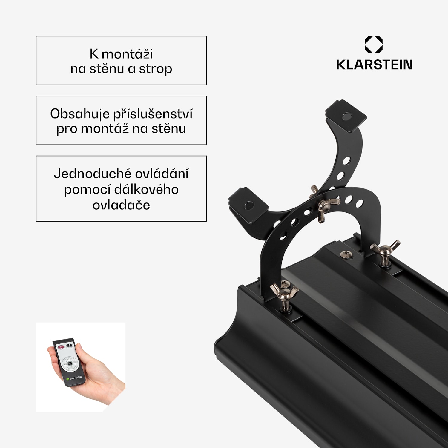 Cosmic Beam Smart 24, infračervený ohřívač, 2400 W, ovládání přes aplikaci, černý 2400 W | Ano | Černá