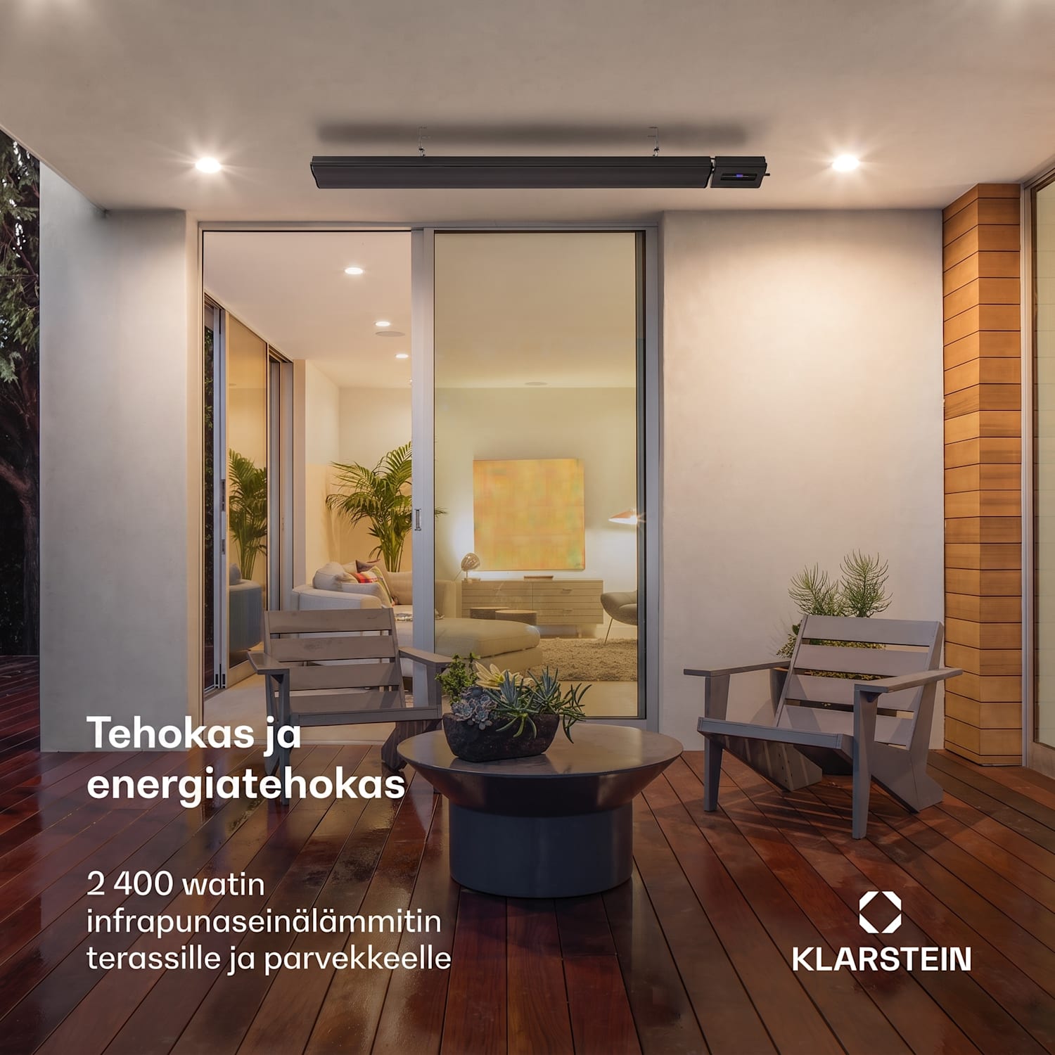 Cosmic Beam Smart 24 infrapunalämmitin 2400 W sovellusohjaus kaukosäädin 2400 W | Kyllä | Musta