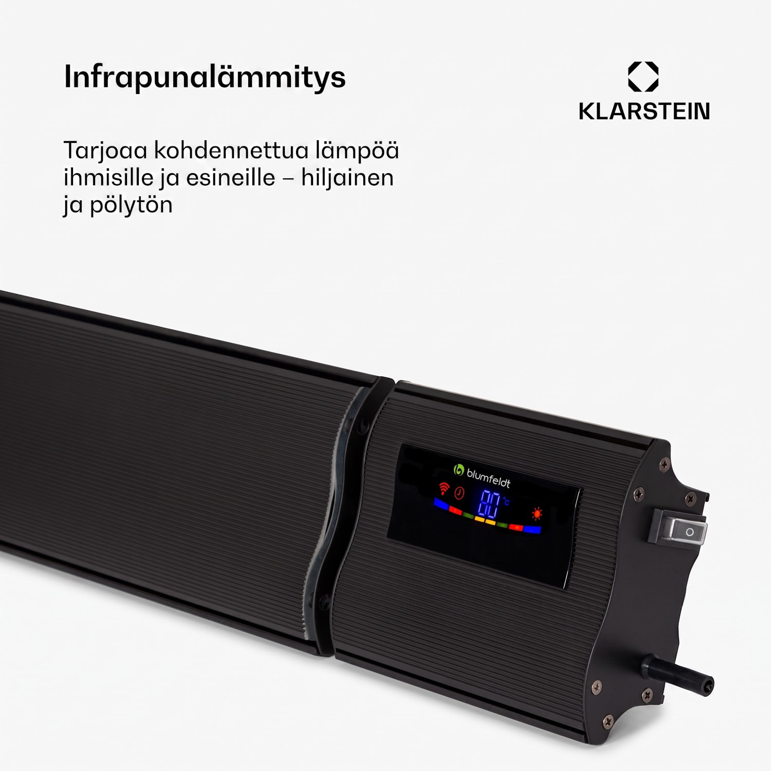Cosmic Beam Smart 24 infrapunalämmitin 2400 W sovellusohjaus kaukosäädin 2400 W | Kyllä | Musta