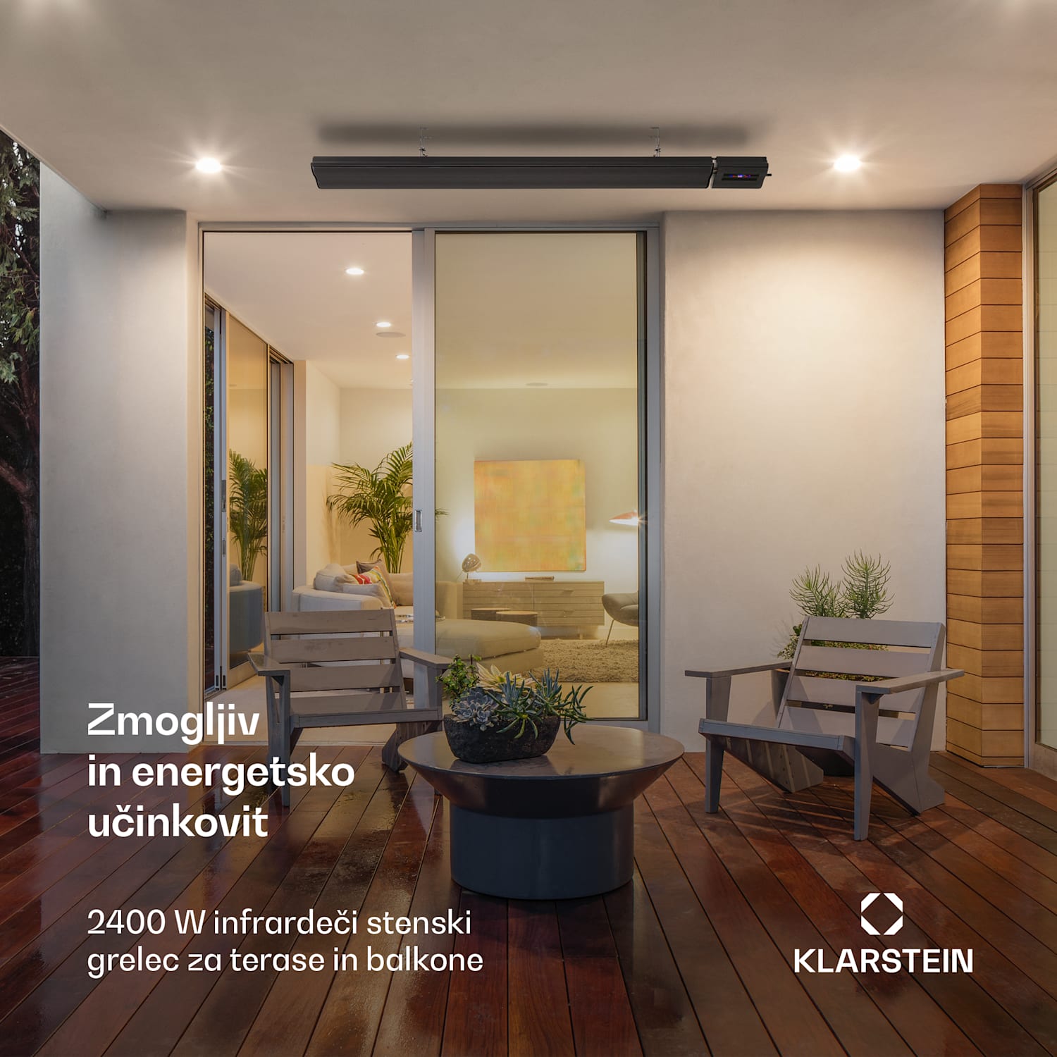 Cosmic Beam Smart 24, infrardeči grelnik, 2400 W, WiFi, upravljanje z aplikacijo, črn 