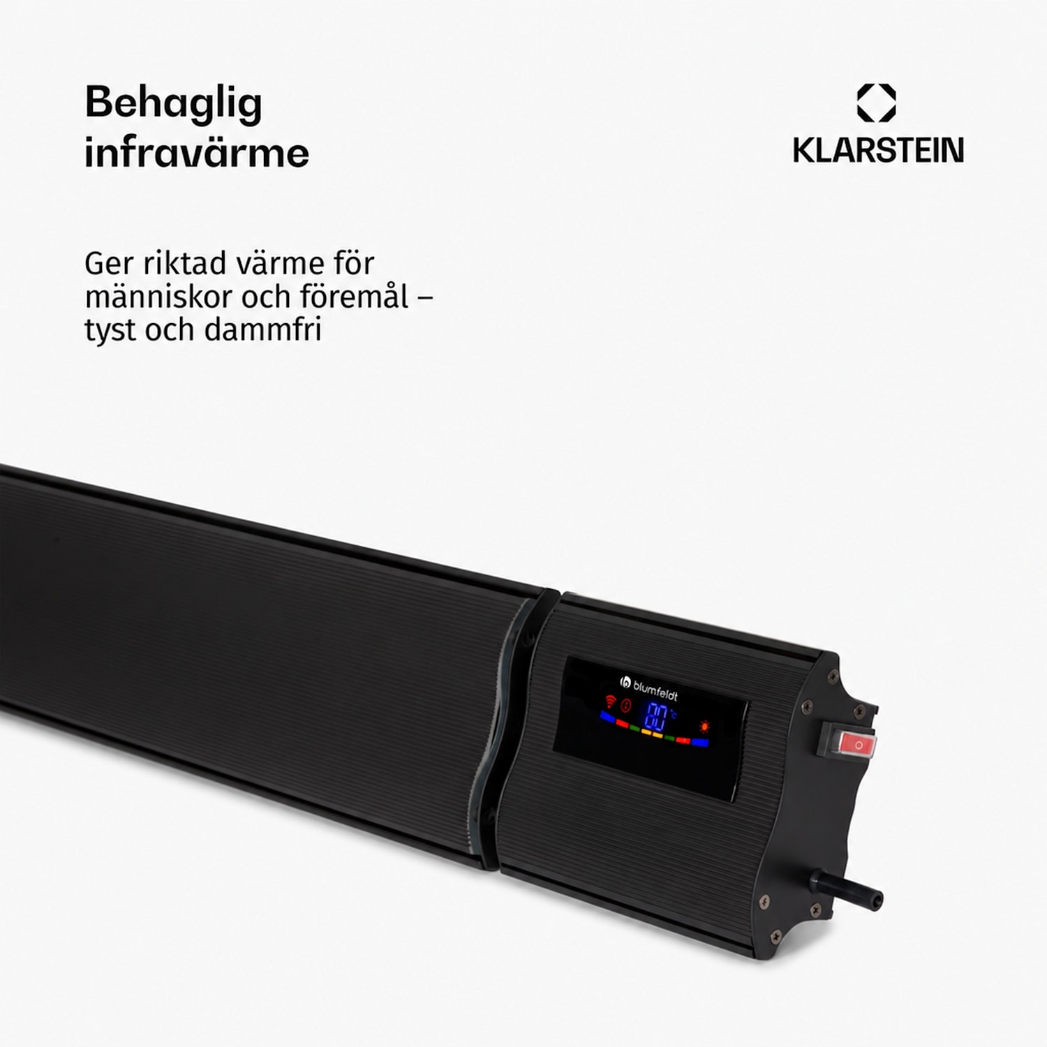 Cosmic Beam Smart 24 IR-värmare 2 400 W appstyrning fjärrkontroll 2400 W | Ja | Svart