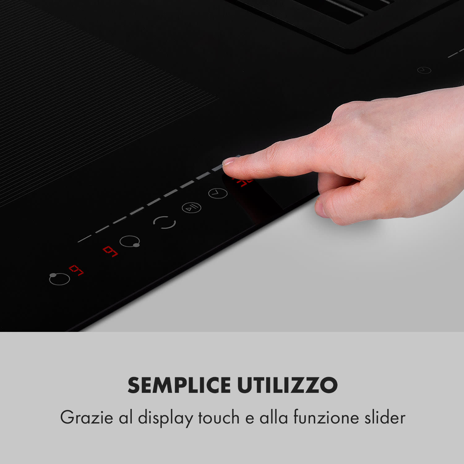 Full House 2.0 Down Air System, Piano cottura a induzione + cappa aspirante, A+, 271 m³/h 
