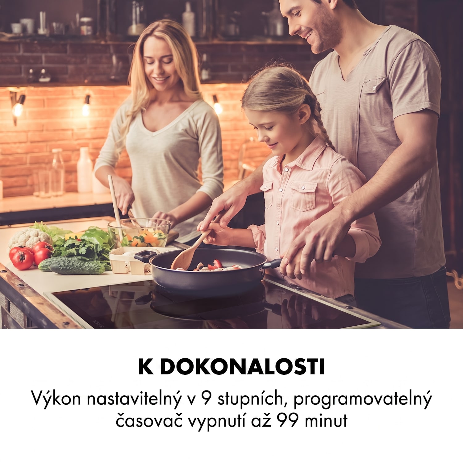 Delicatessa 60 Prime, indukční varná deska, 7000 W, 4 zóny, časovač, černá 4 | Černá / Stříbrná metalíza