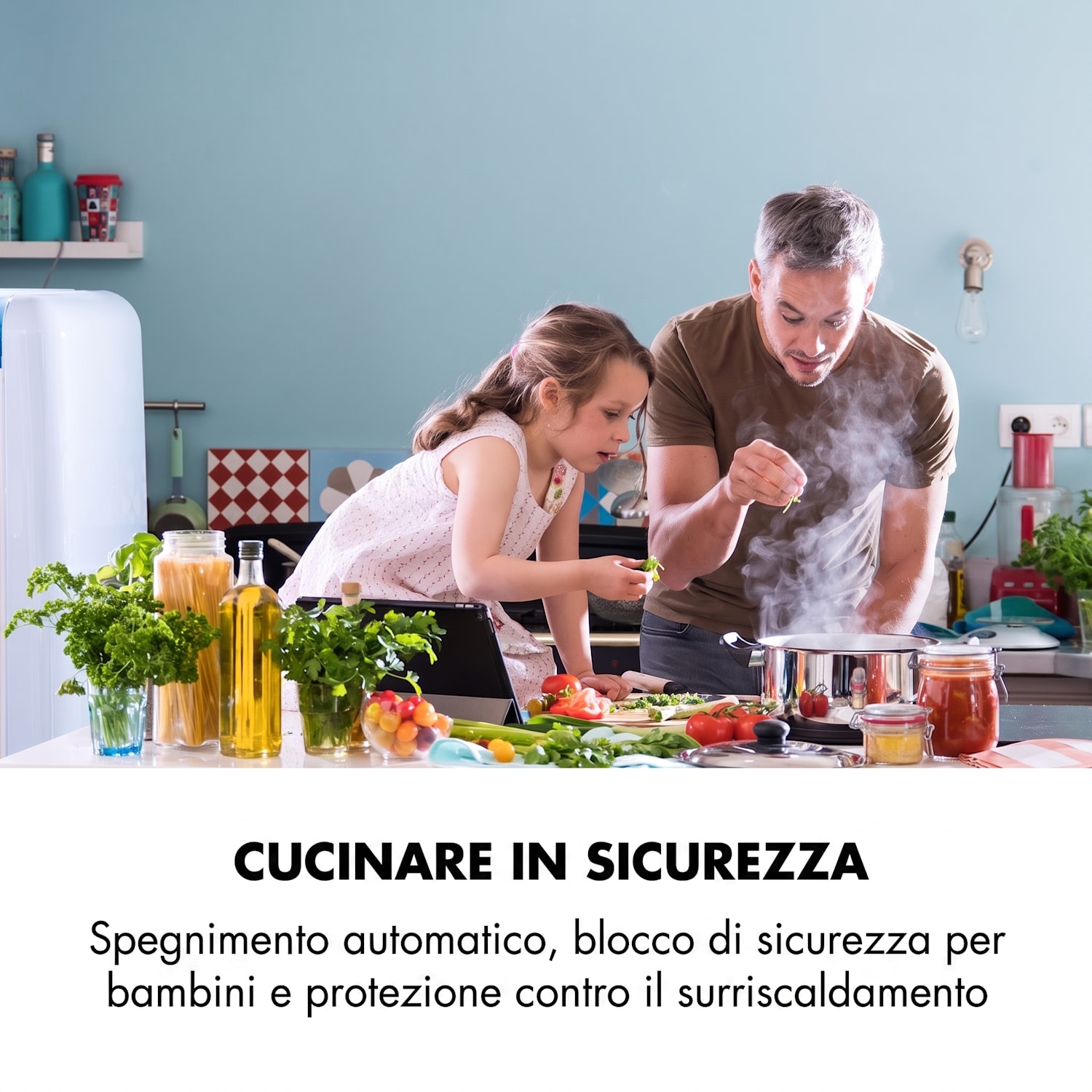 Delicatessa 60 Prime, piano cottura a induzione, 4 zone, 7000W, timer, nero 4 | Nero / Argento metallizzato