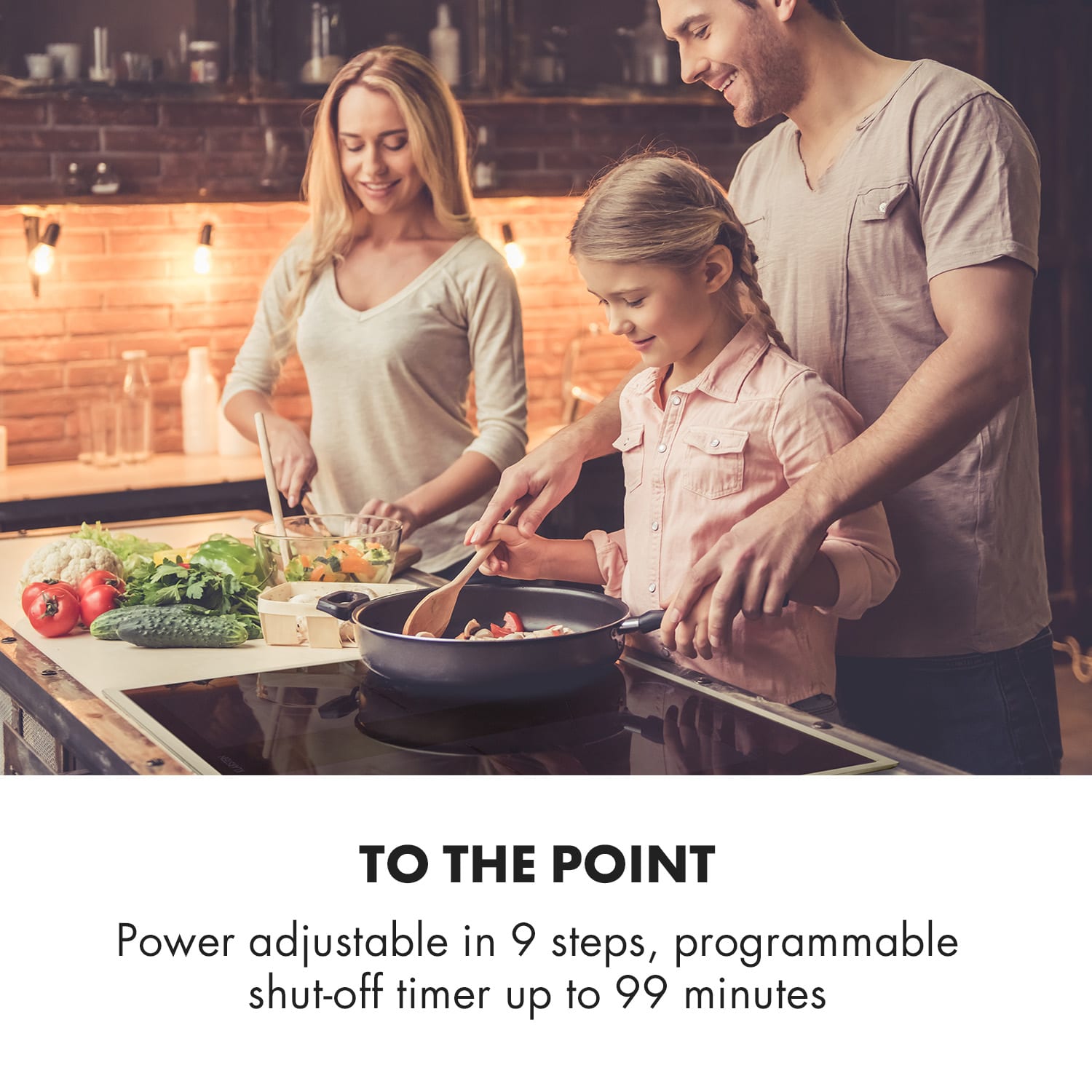 Delicatessa 60 Prime, płyta indukcyjna, 4 strefy, 7000 W, timer 4 | Czarny / Srebrny Metal