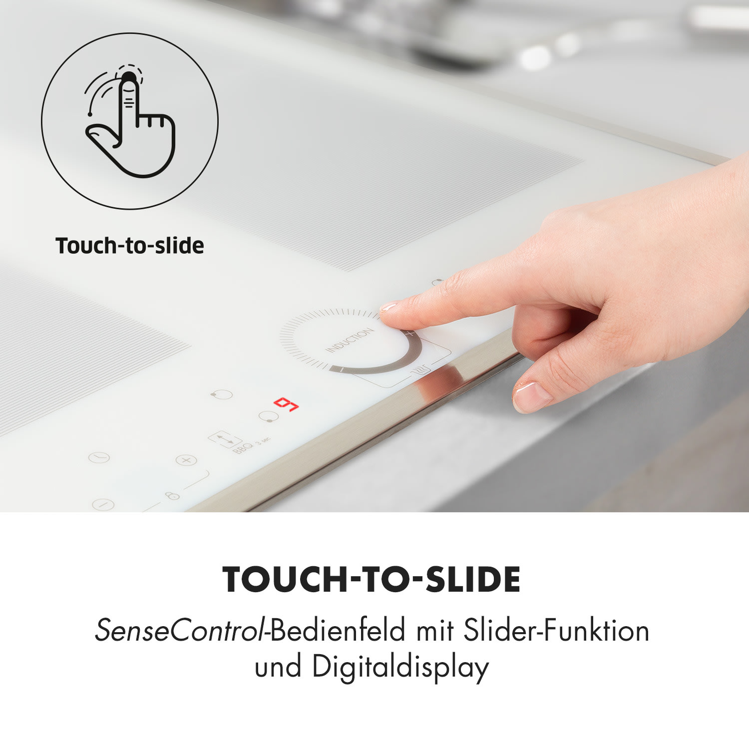 Delicatessa 60 Prime Induktionskochfeld 4 Zonen 7000W Timer 