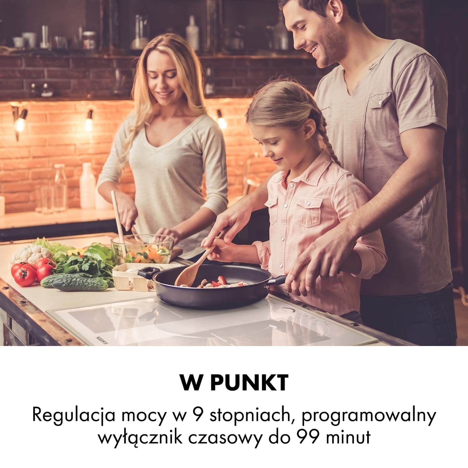 Delicatessa 60 Prime, płyta indukcyjna, 4 strefy, 7000 W, timer 4 | Biały / Srebrny Metal