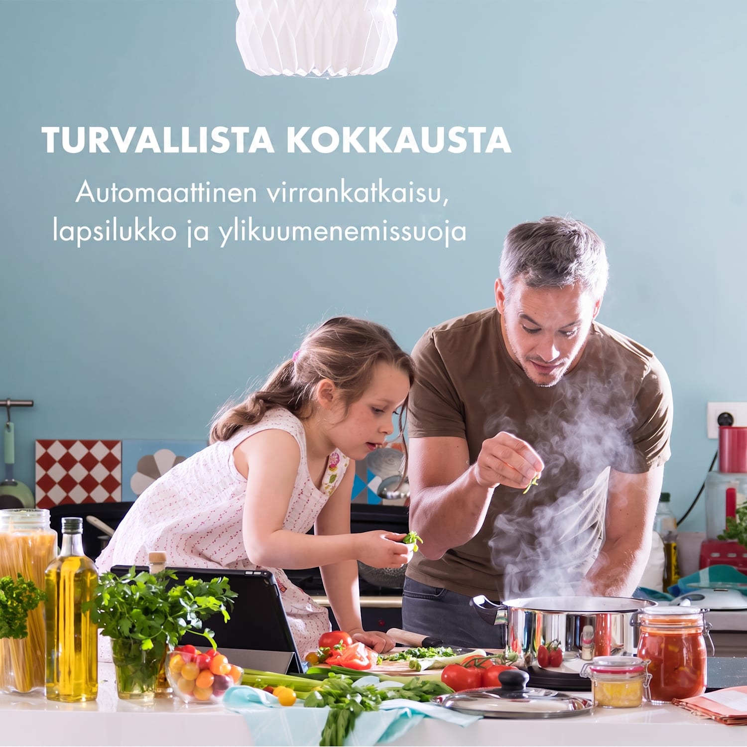 Delicatessa 77 Hybrid Prime, integroitava induktioliesitaso, 4 aluetta, 7000 W 4 (2 x suorakulmainen, 1 x pyöreä 28 cm, 1 x pyöreä 16 cm) | Musta / Hopea Metallinen