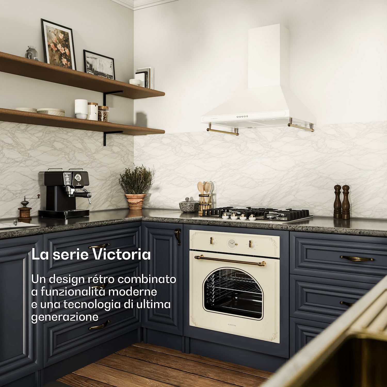 Victoria, 4 zone, piano cottura a gas a 4 fuochi, vetroceramica, avorio 60 cm | Vetro | Crema