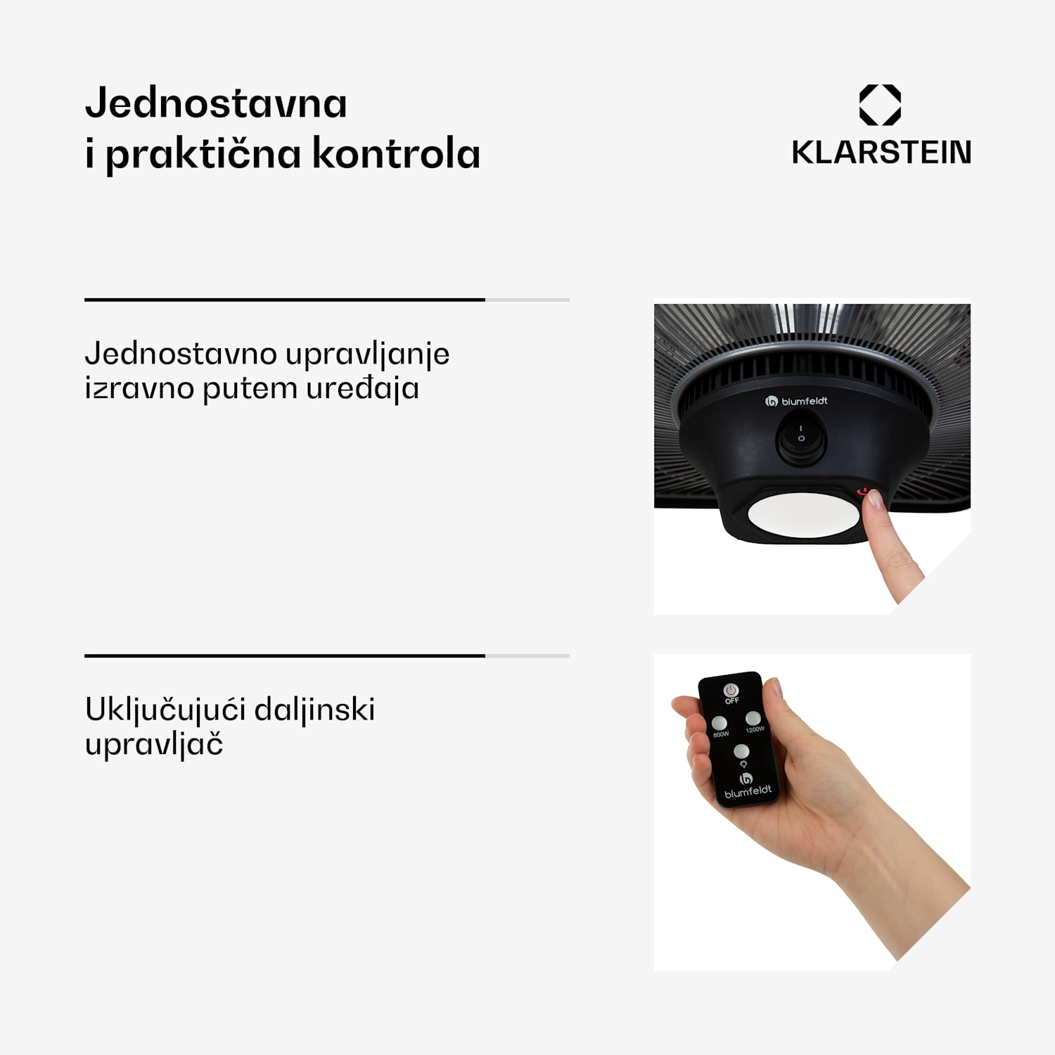 Heat Hexa, infracrveni grijač, 800/1200 W, halogen, IP34, LED, bronca 