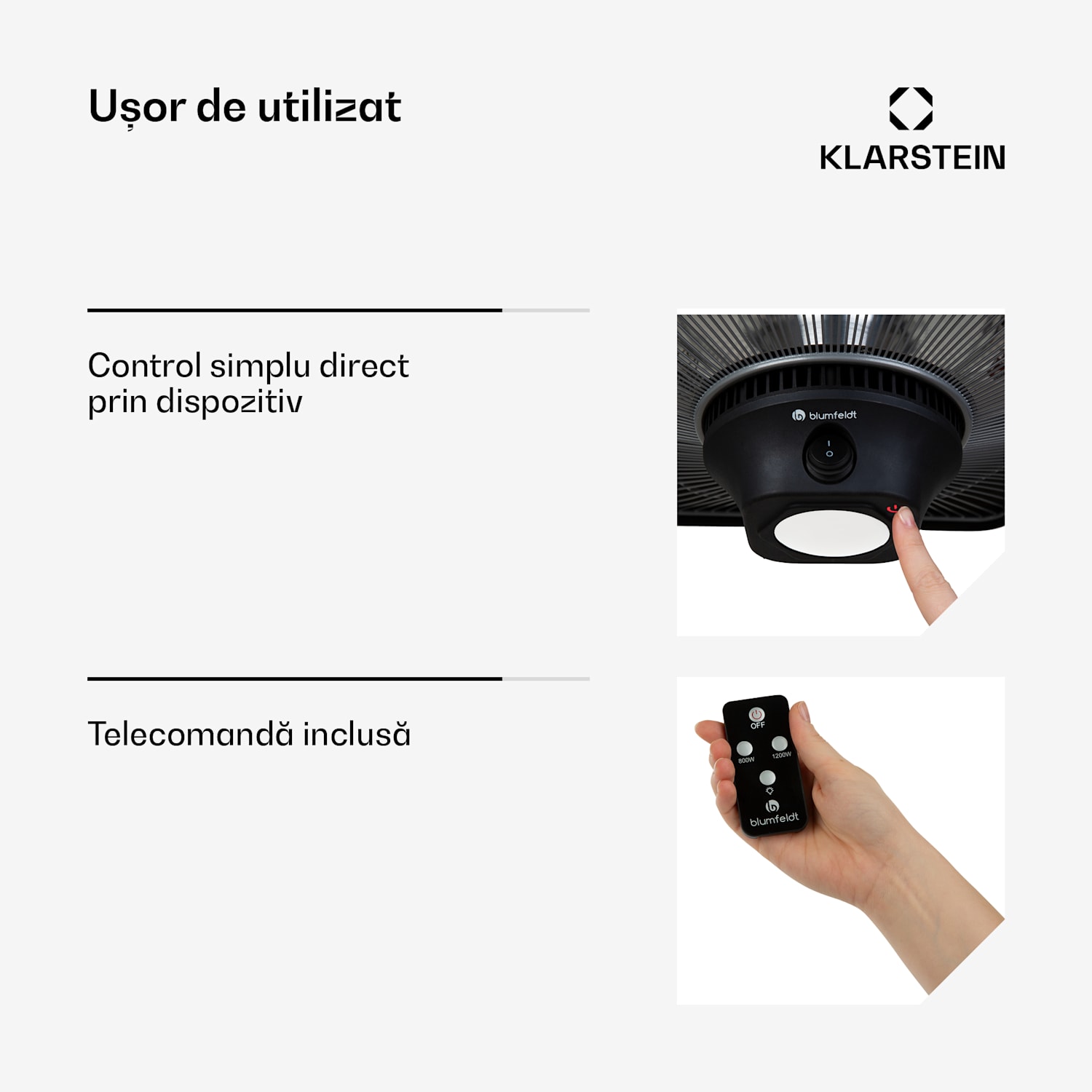 Heat Hexa, încălzitor cu infraroșu, 800/1200 W, halogen, IP34, LED, bronz 