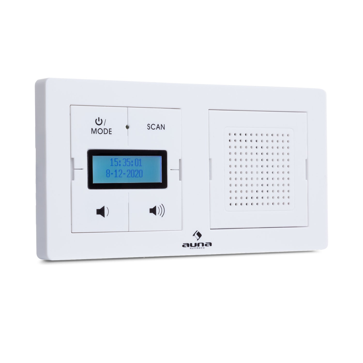 DigiPlug UP inbouwradio DAB+/FM BT LC-display Wit