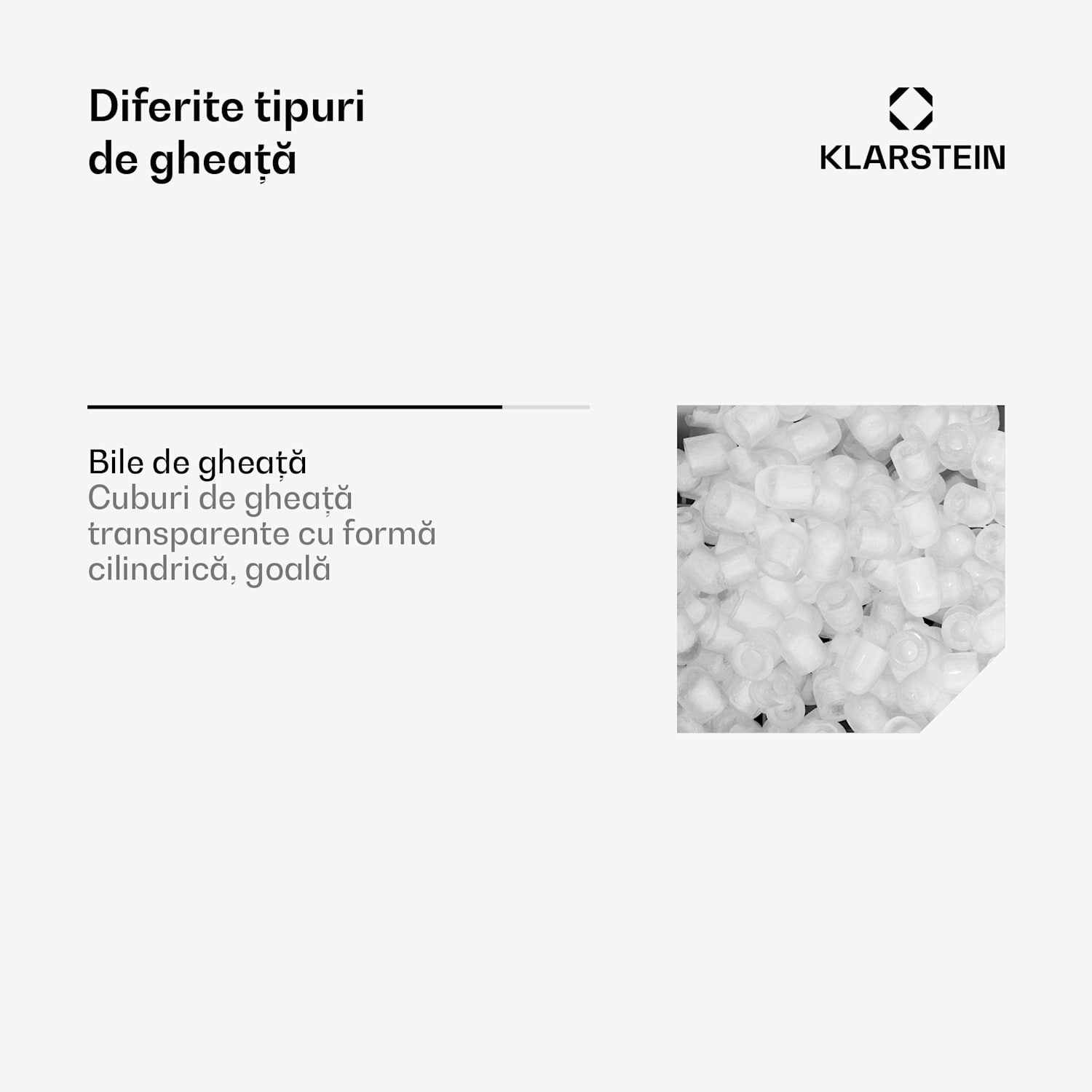 Partytime, aparat de gheață, gheață curată, 15kg / 24h, oțel inoxidabil Negru metalic