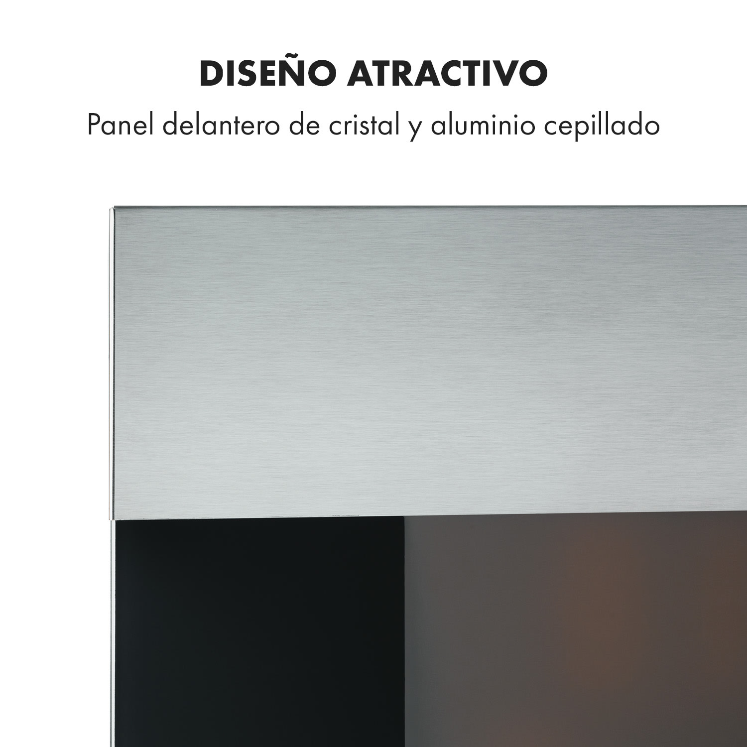 Basel Illumine Chimenea eléctrica efecto llamas LED 2000 Watt 2 niveles de calefacción atenuación 
