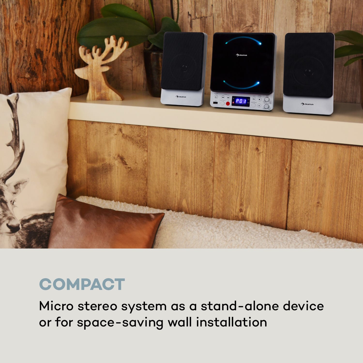 Microstar, mikrosystém, vertikální systém CD přehrávač, bluetooth, USB port, dálkové ovládání