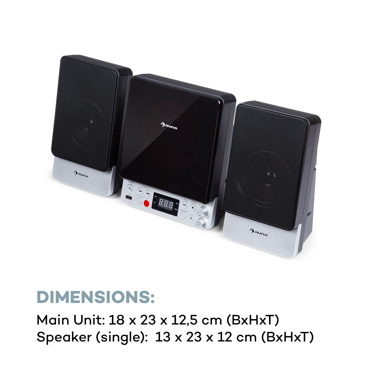 Microstar, mikrosystém, vertikální systém CD přehrávač, bluetooth, USB port, dálkové ovládání