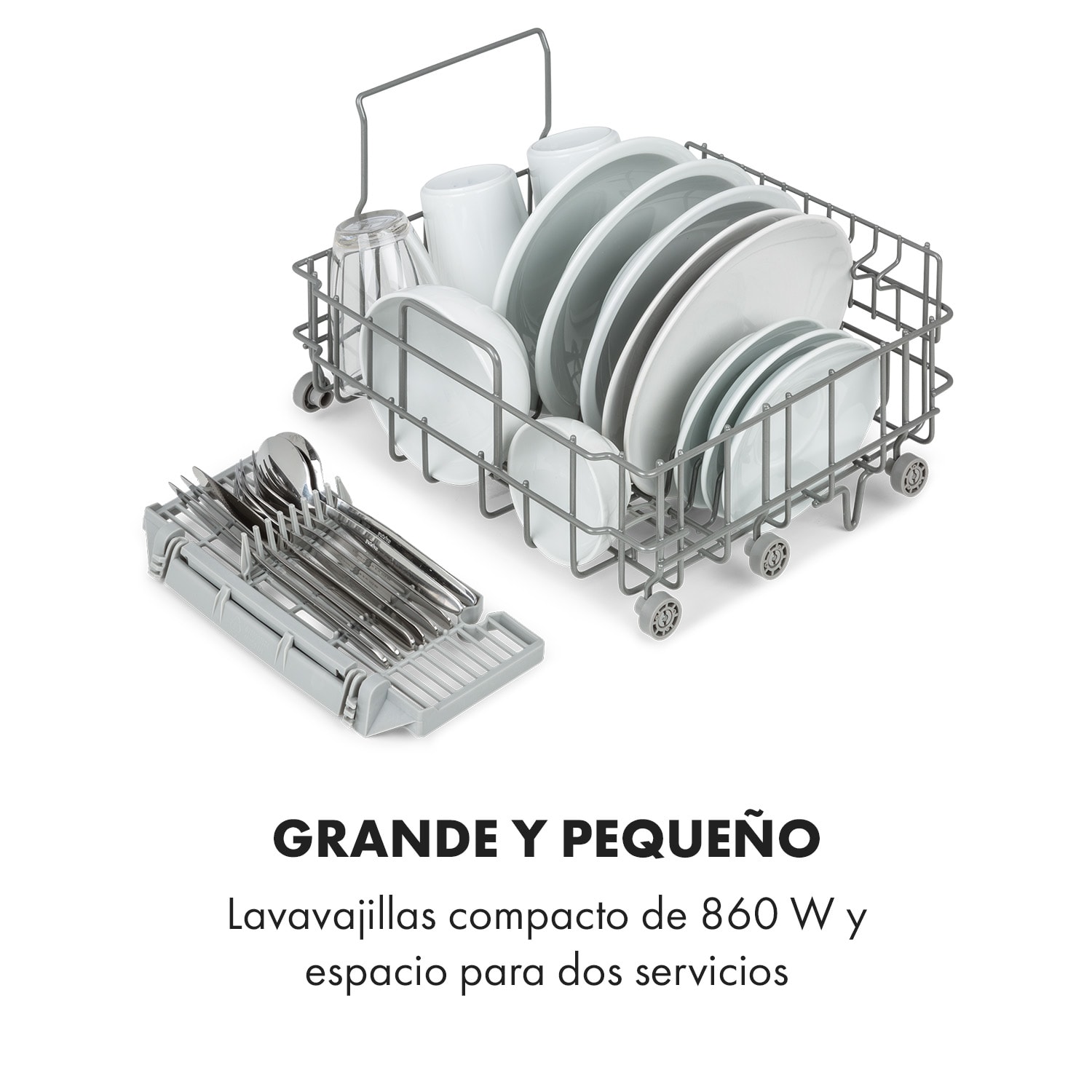 Lavavajillas Aquatica de libre instalación 2 cubiertos 860W EEK F F