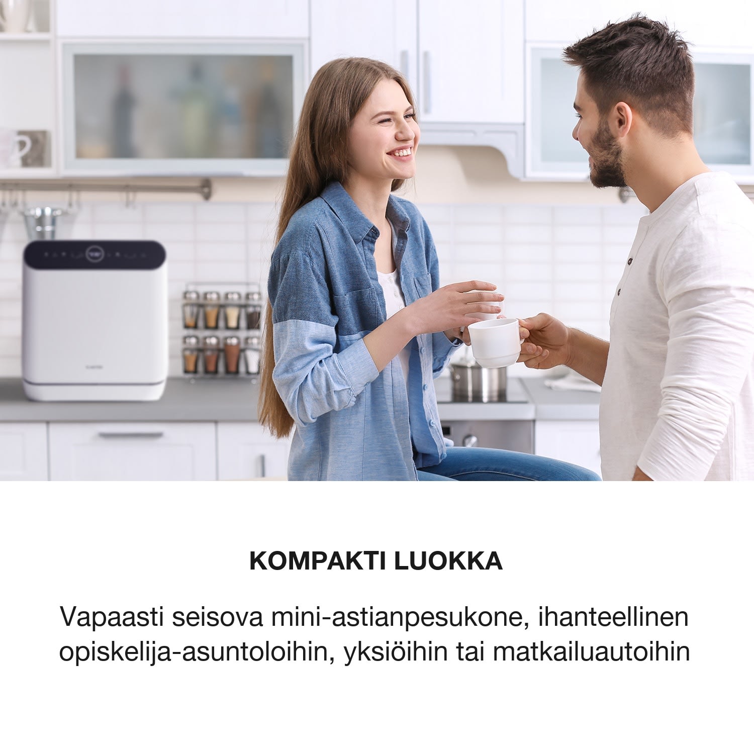 Oceana astianpesukone vapaasti seisova asennusvapaa 2 astiastoa 860 W energiatehokkuusluokka F F