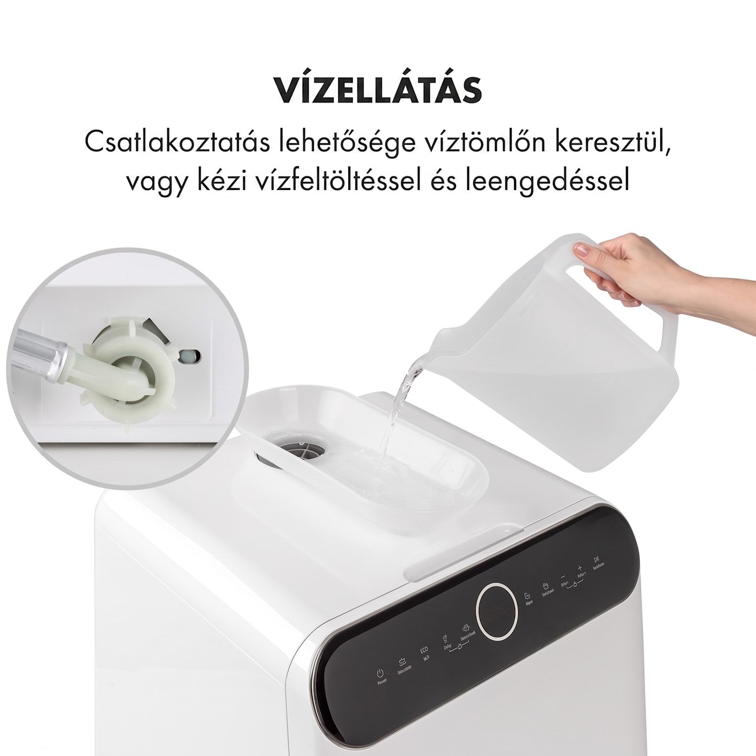 Oceana, mosogatógép, 860 W, F energiahatékonysági osztály, szabadon álló, beépítés nélkül, fehér F