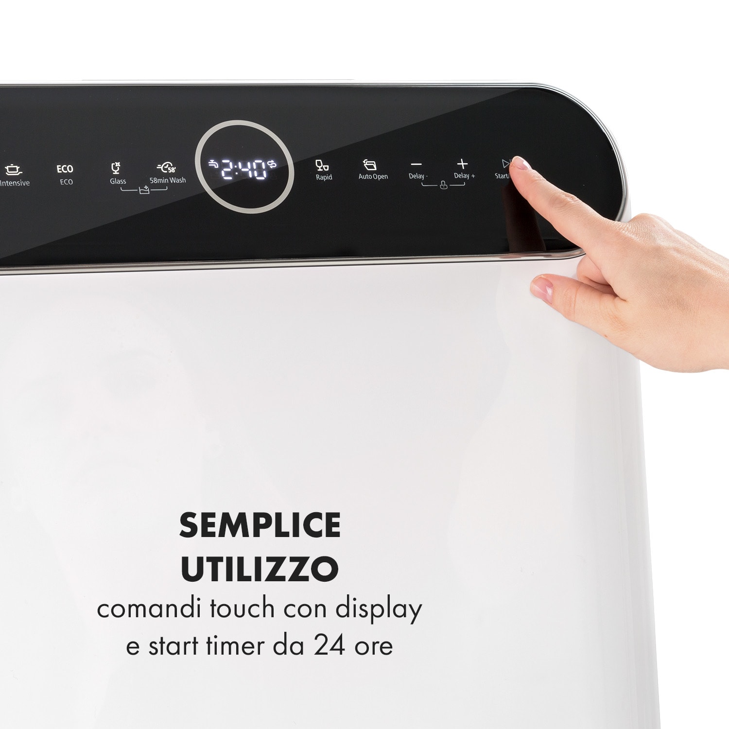 Oceana - Lavastoviglie, posizionamento libero, senza installazione, 2 coperti, 860 W, classe energetica F 