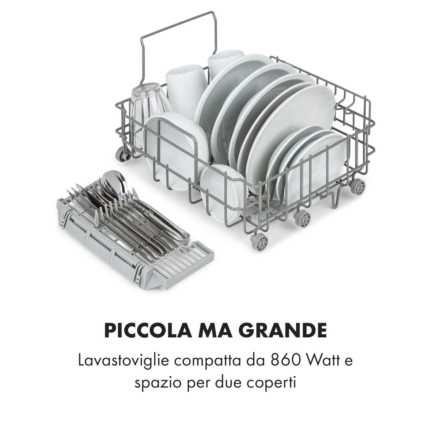 Oceana - Lavastoviglie, posizionamento libero, senza installazione, 2 coperti, 860 W, classe energetica F F