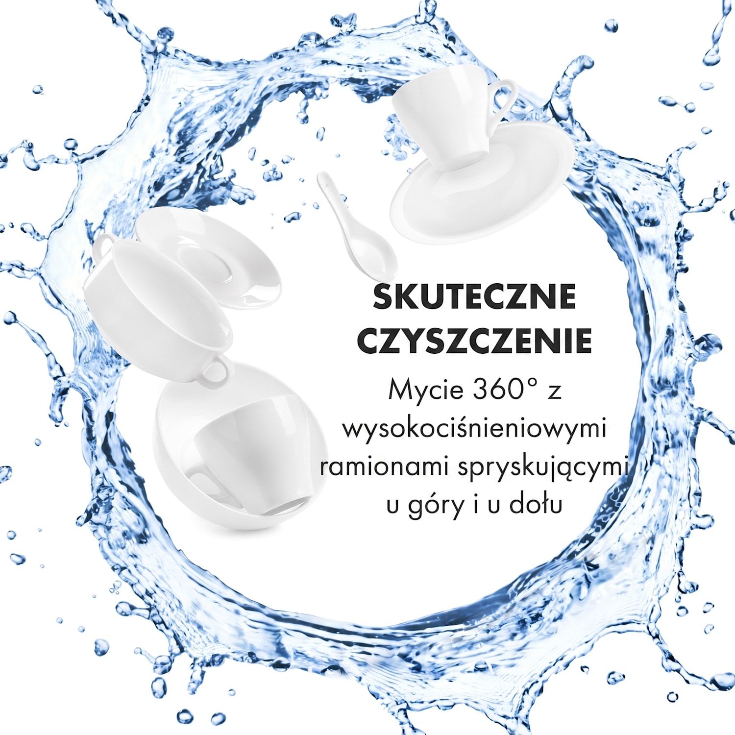 Oceana, zmywarka do naczyń, wolnostojąca, bez instalacji, 860 W, klasa energetyczna F F
