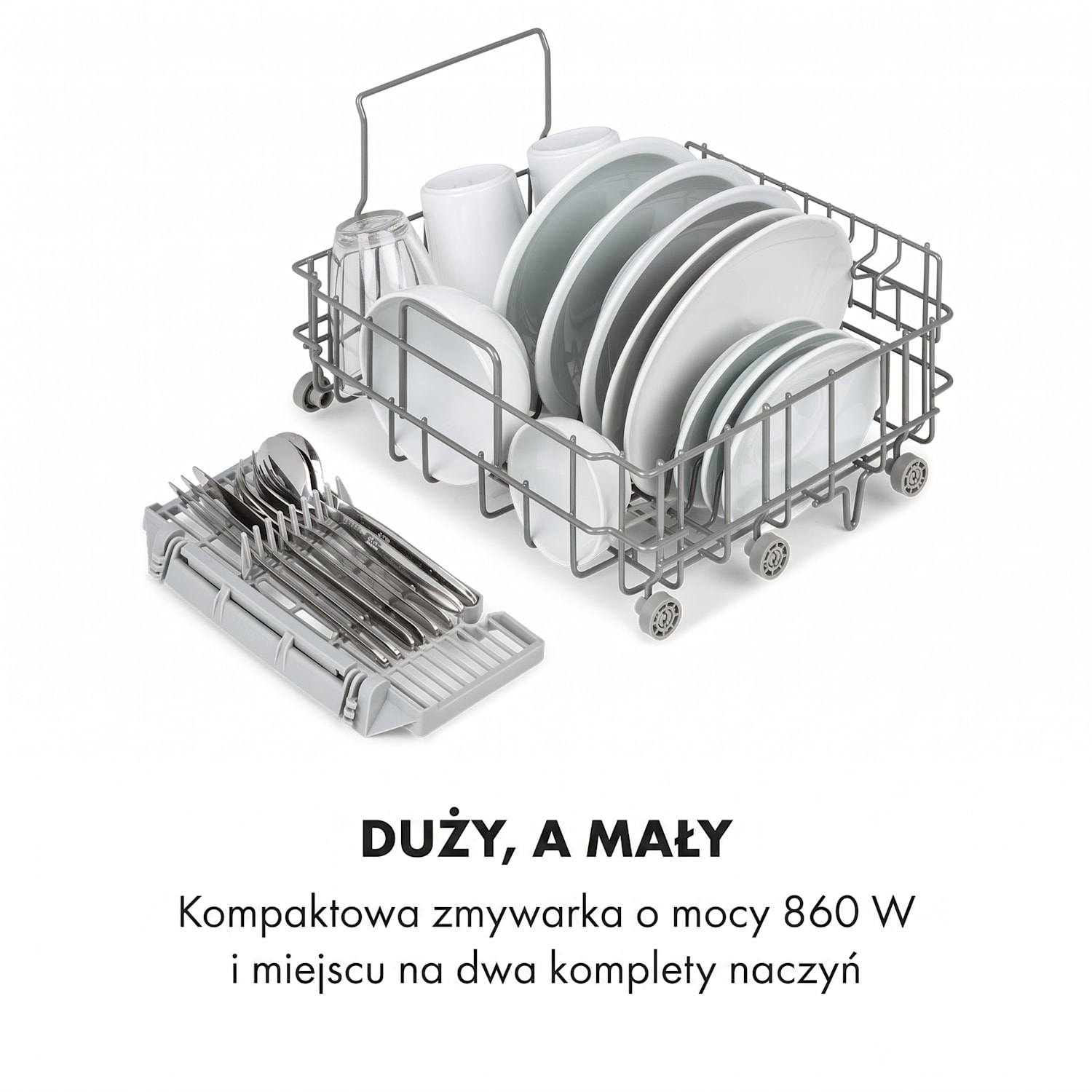 Oceana, zmywarka do naczyń, wolnostojąca, bez instalacji, 860 W, klasa energetyczna F F